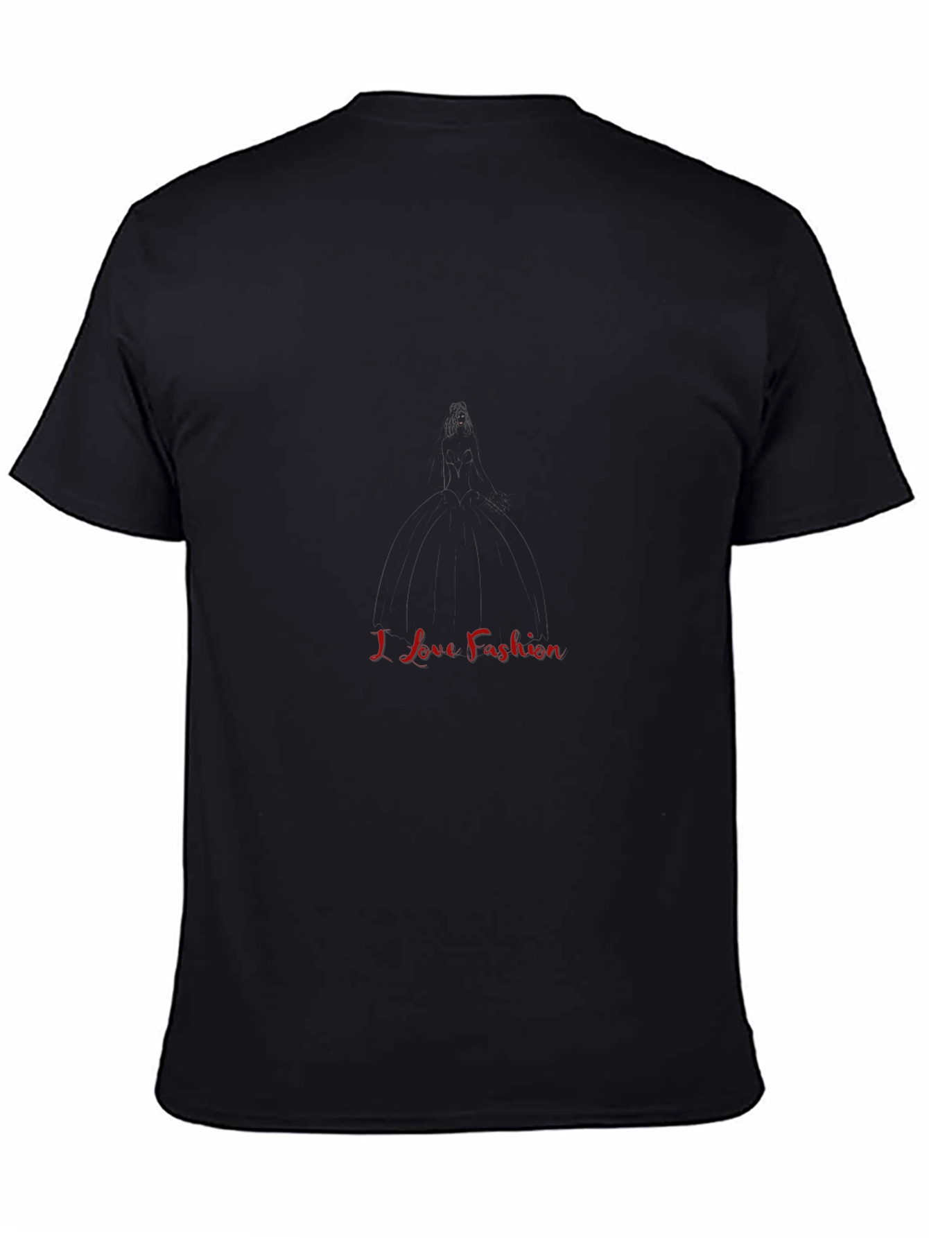 I Love Fashion Black T-Shirt