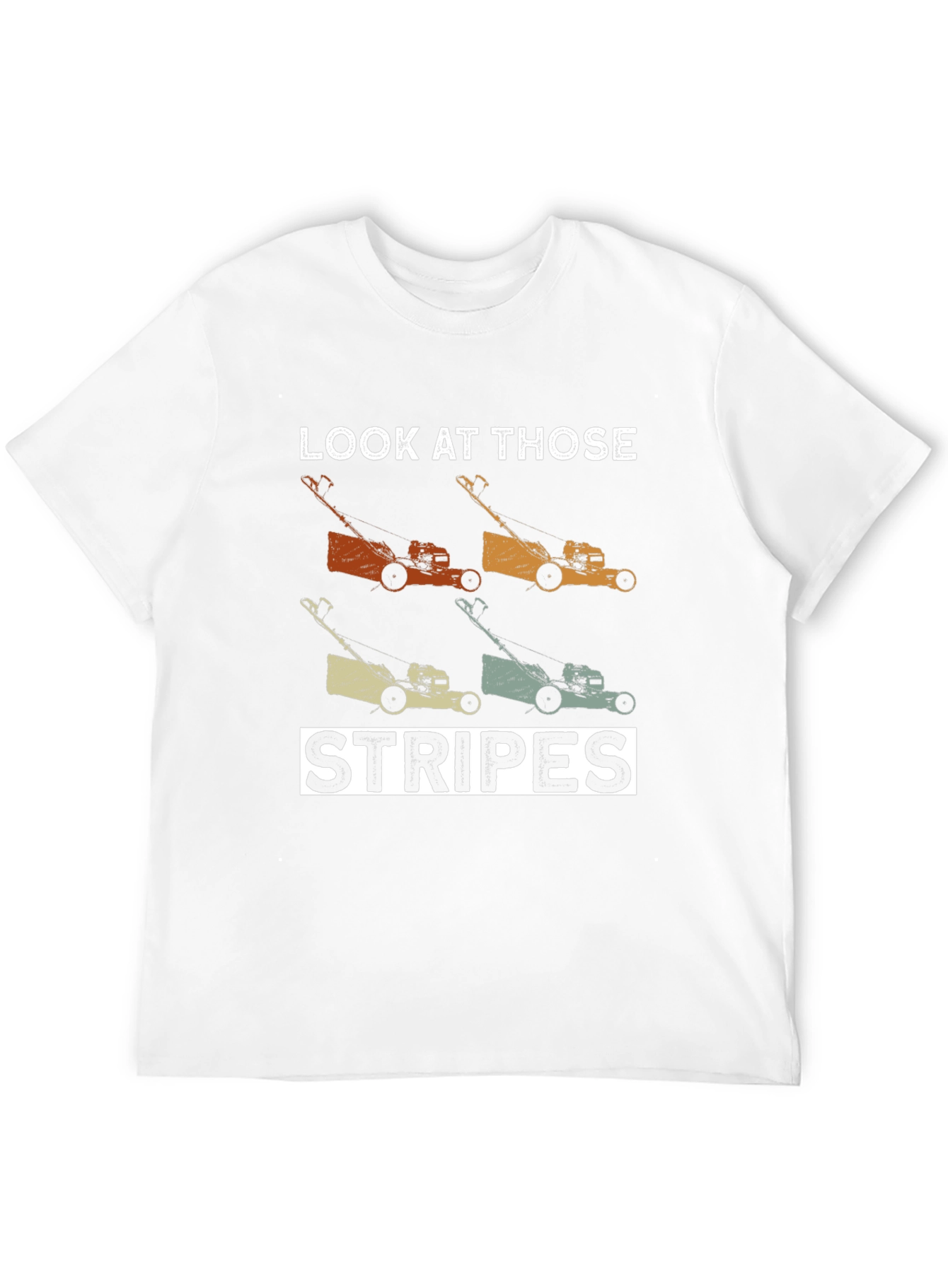 Lawn Mower Stripes Graphic Tee
