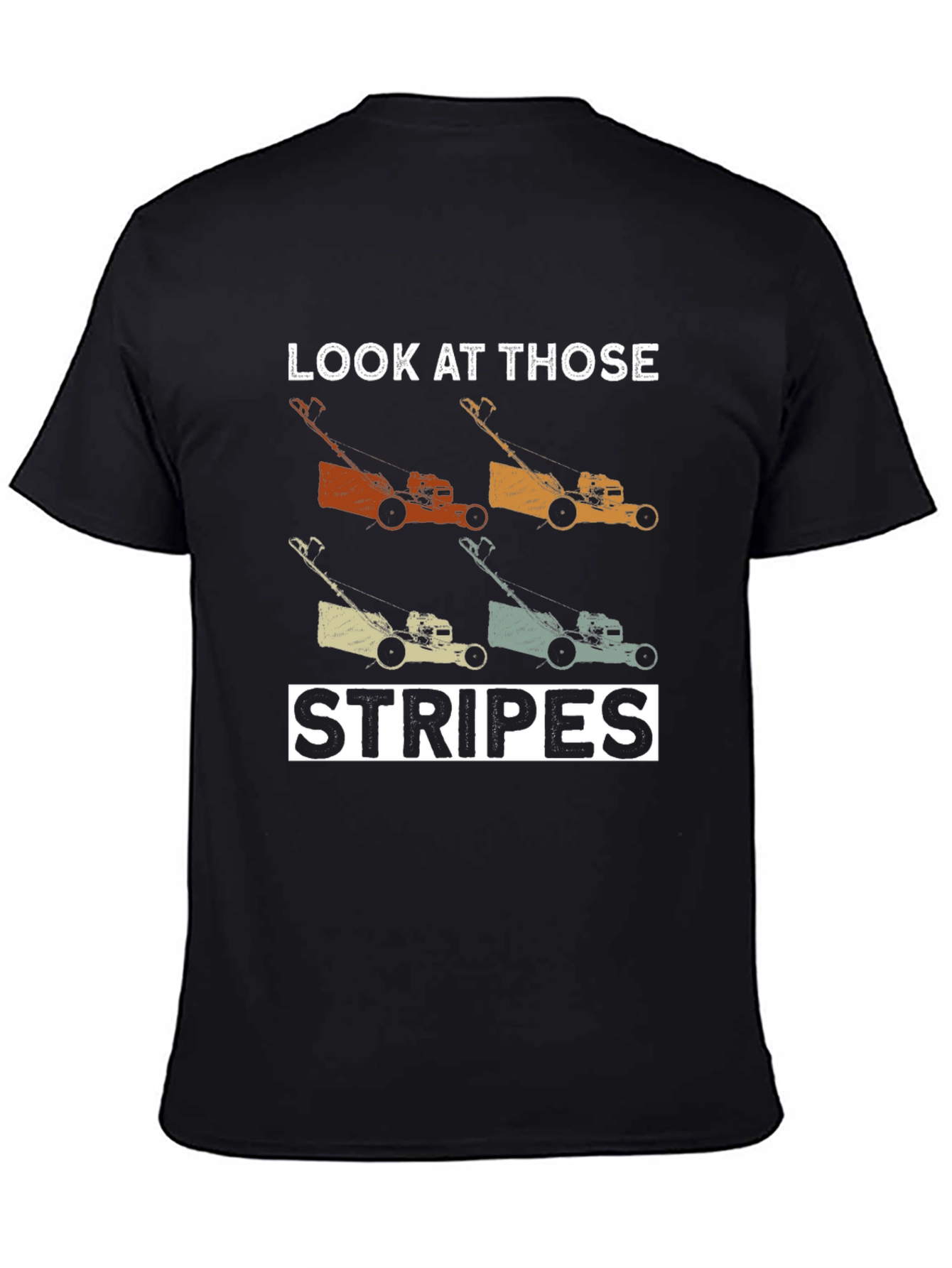 Lawn Mower Stripes Graphic Tee