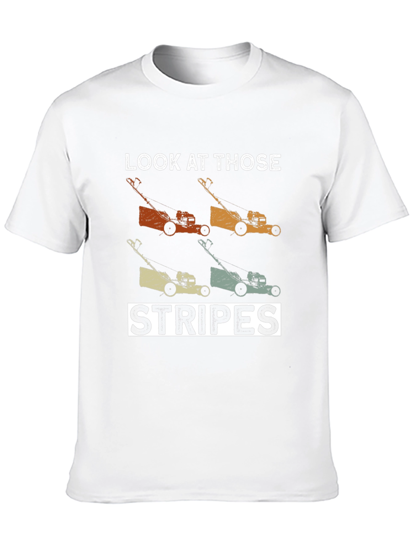 Lawn Mower Stripes Graphic Tee