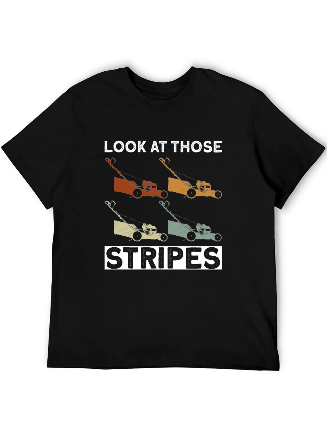 Lawn Mower Stripes Graphic Tee