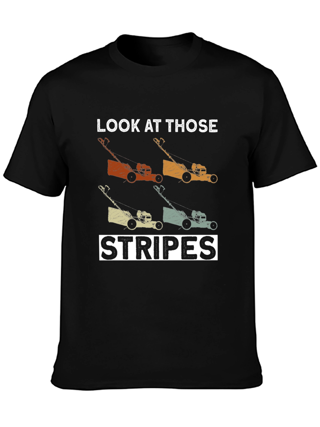 Lawn Mower Stripes Graphic Tee