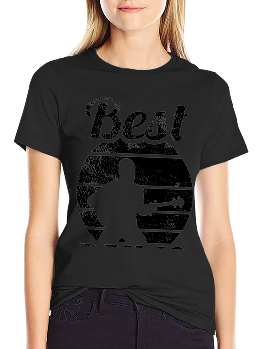 Best Guitarist Silhouette Graphic Tee - Black