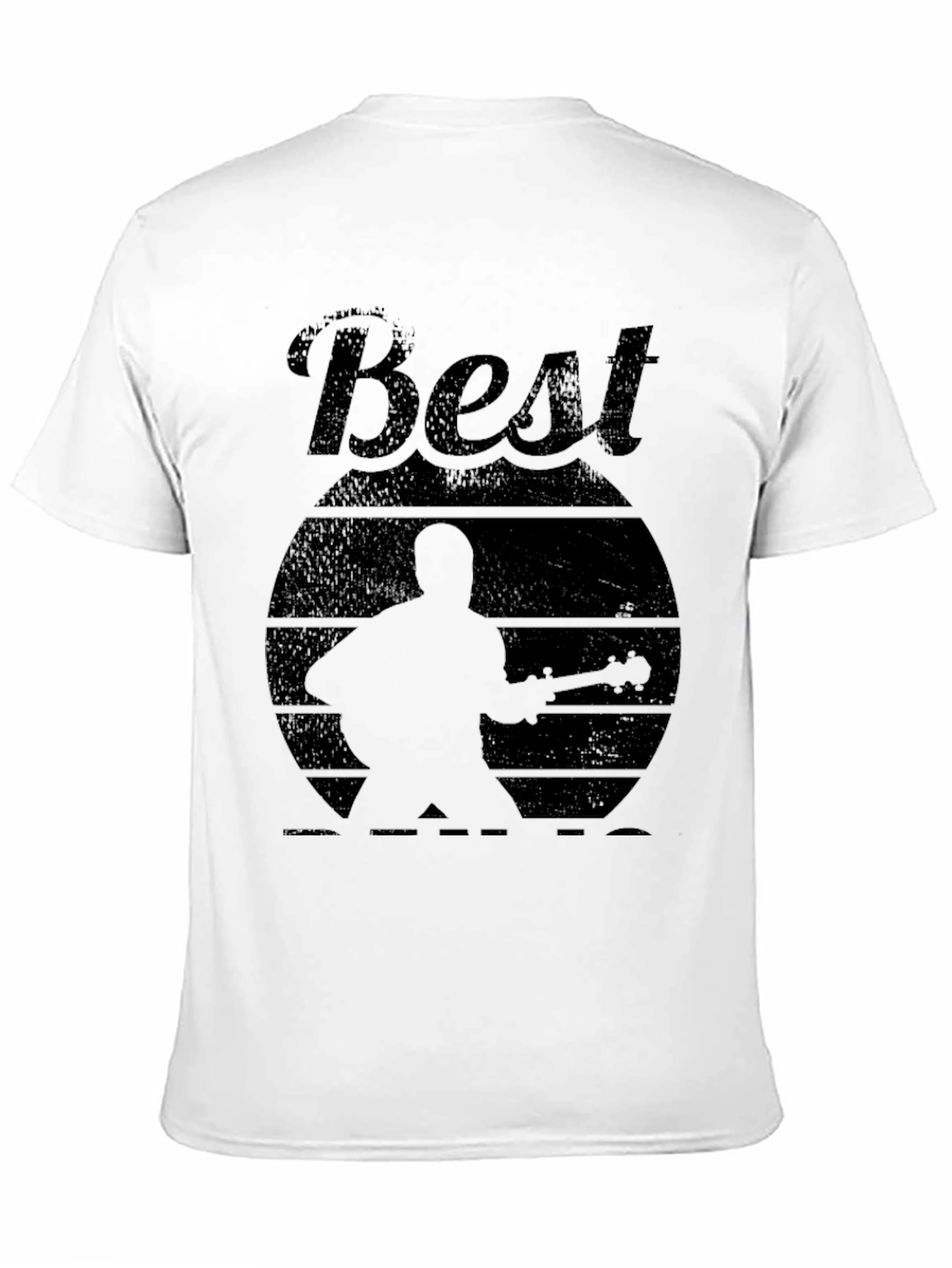 Best Guitarist Silhouette Graphic Tee - Black