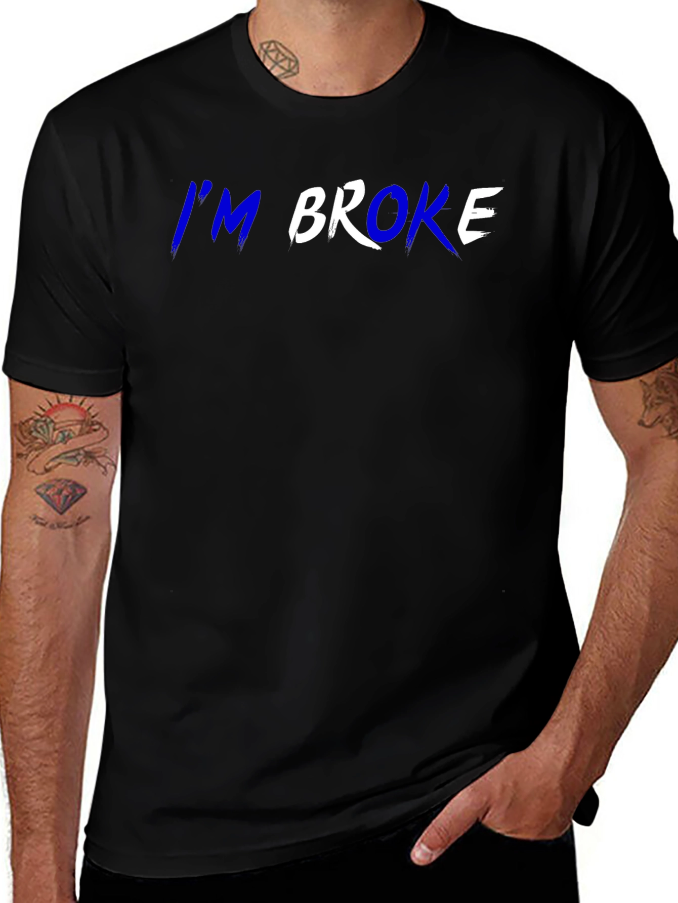 Im Broke T-Shirt - Funny Slogan Tee