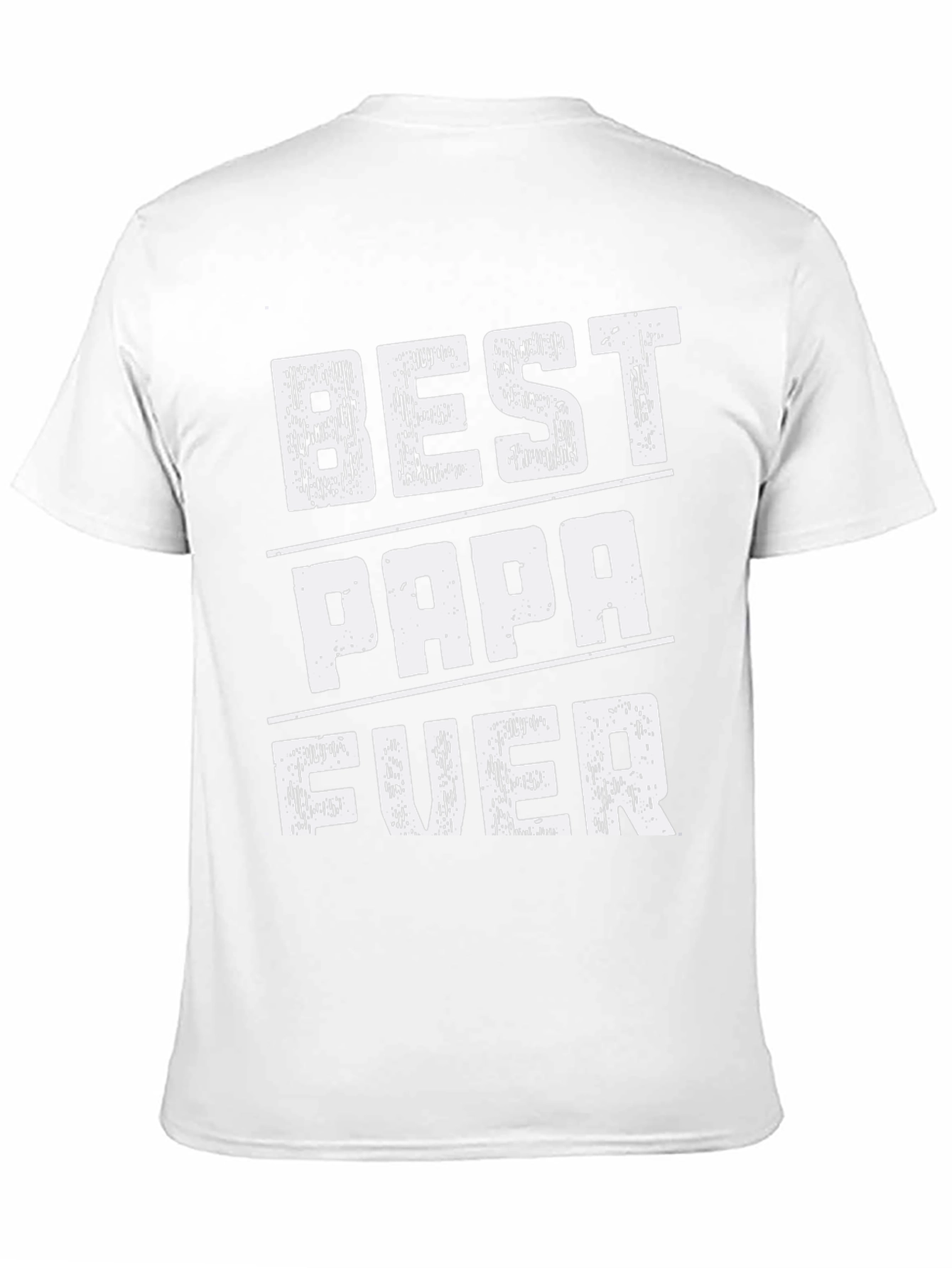 Best Papa Ever Black Graphic T-Shirt