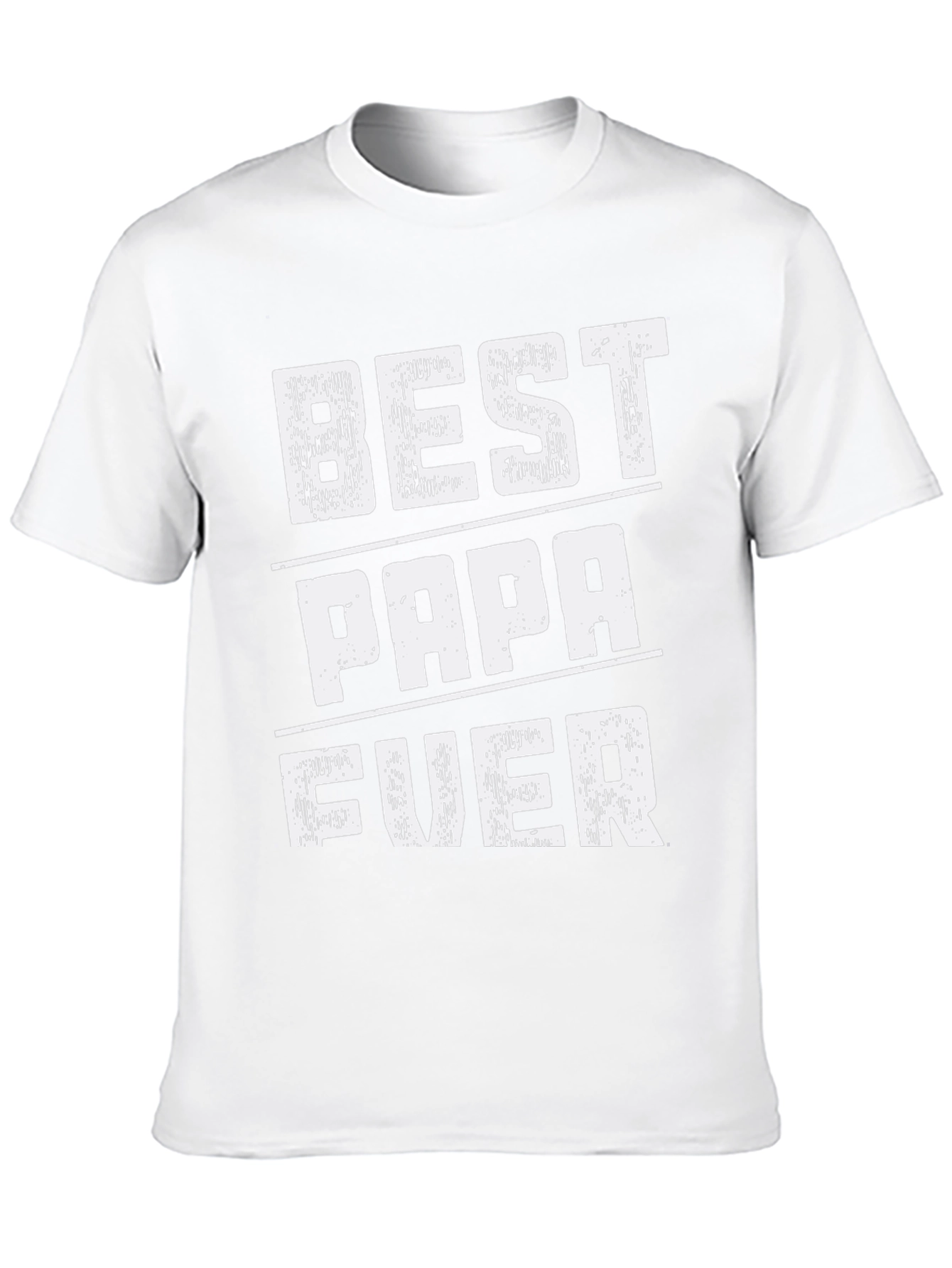 Best Papa Ever Black Graphic T-Shirt