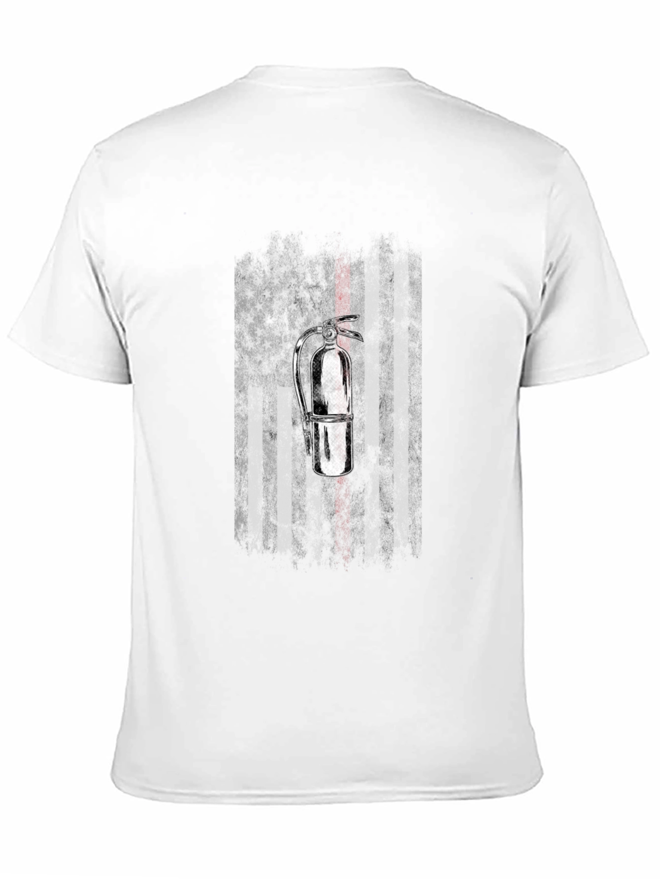 Firefighter American Flag Extinguisher T-Shirt