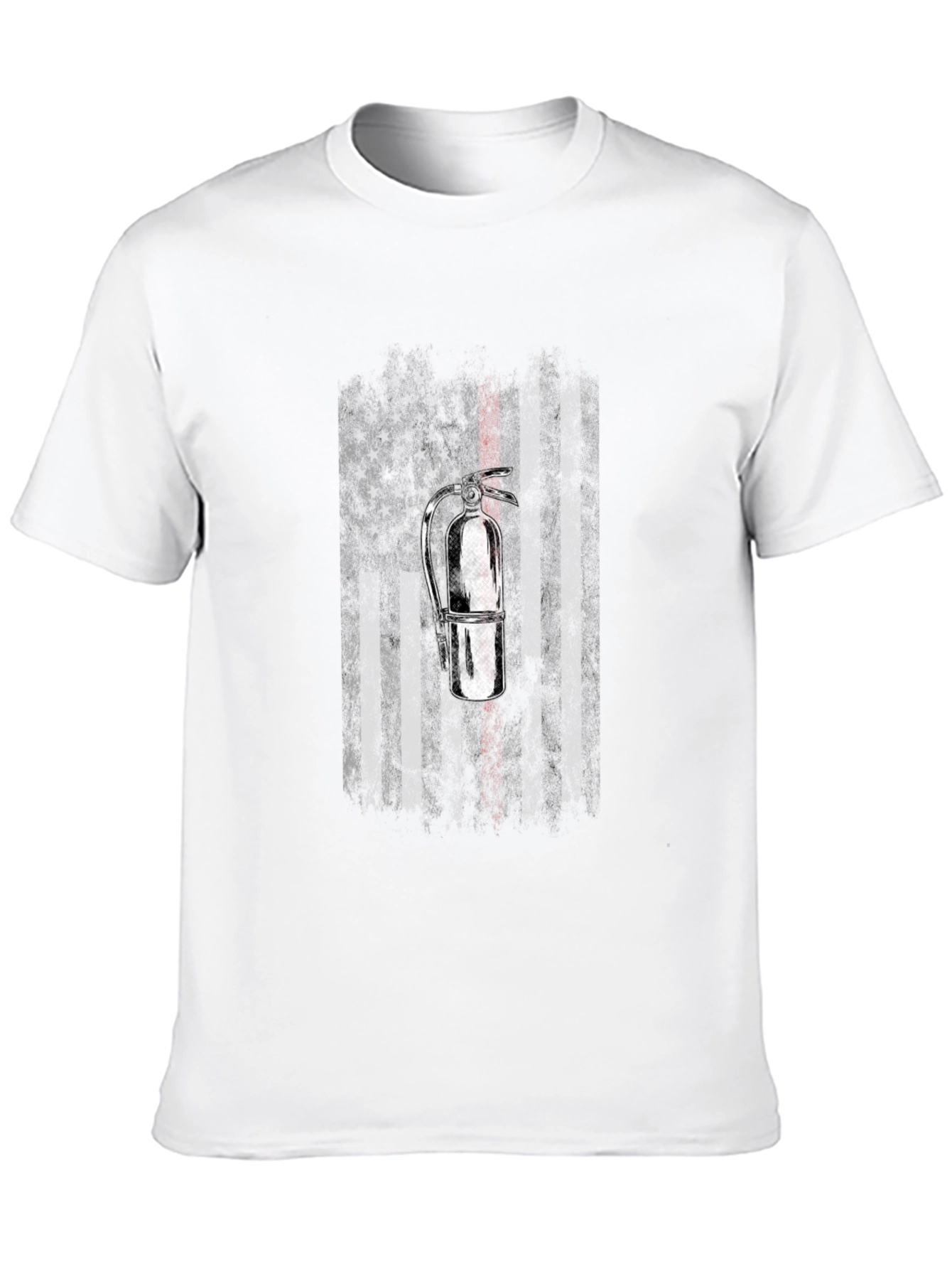 Firefighter American Flag Extinguisher T-Shirt