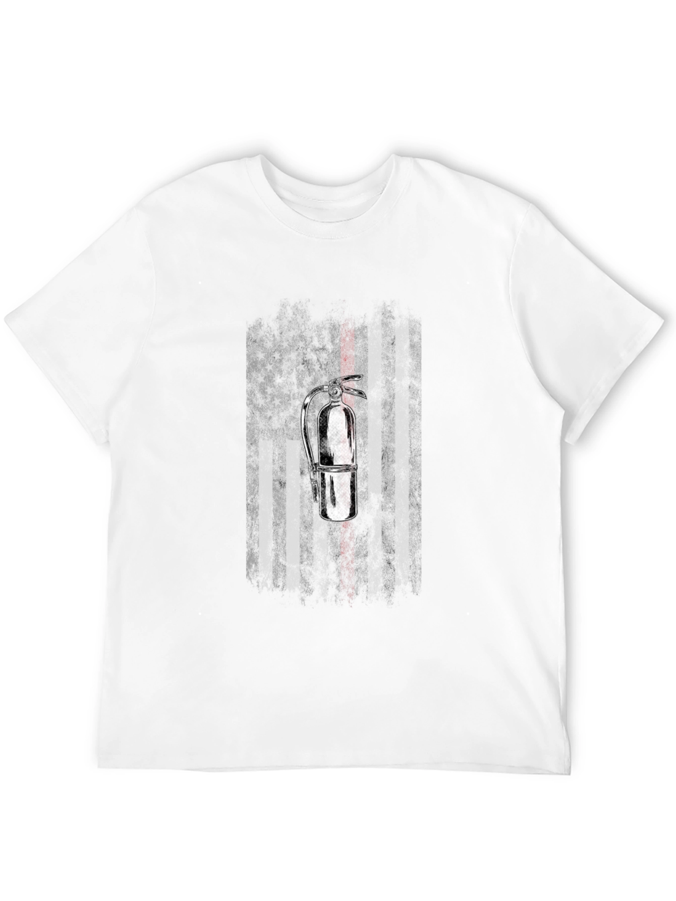 Firefighter American Flag Extinguisher T-Shirt