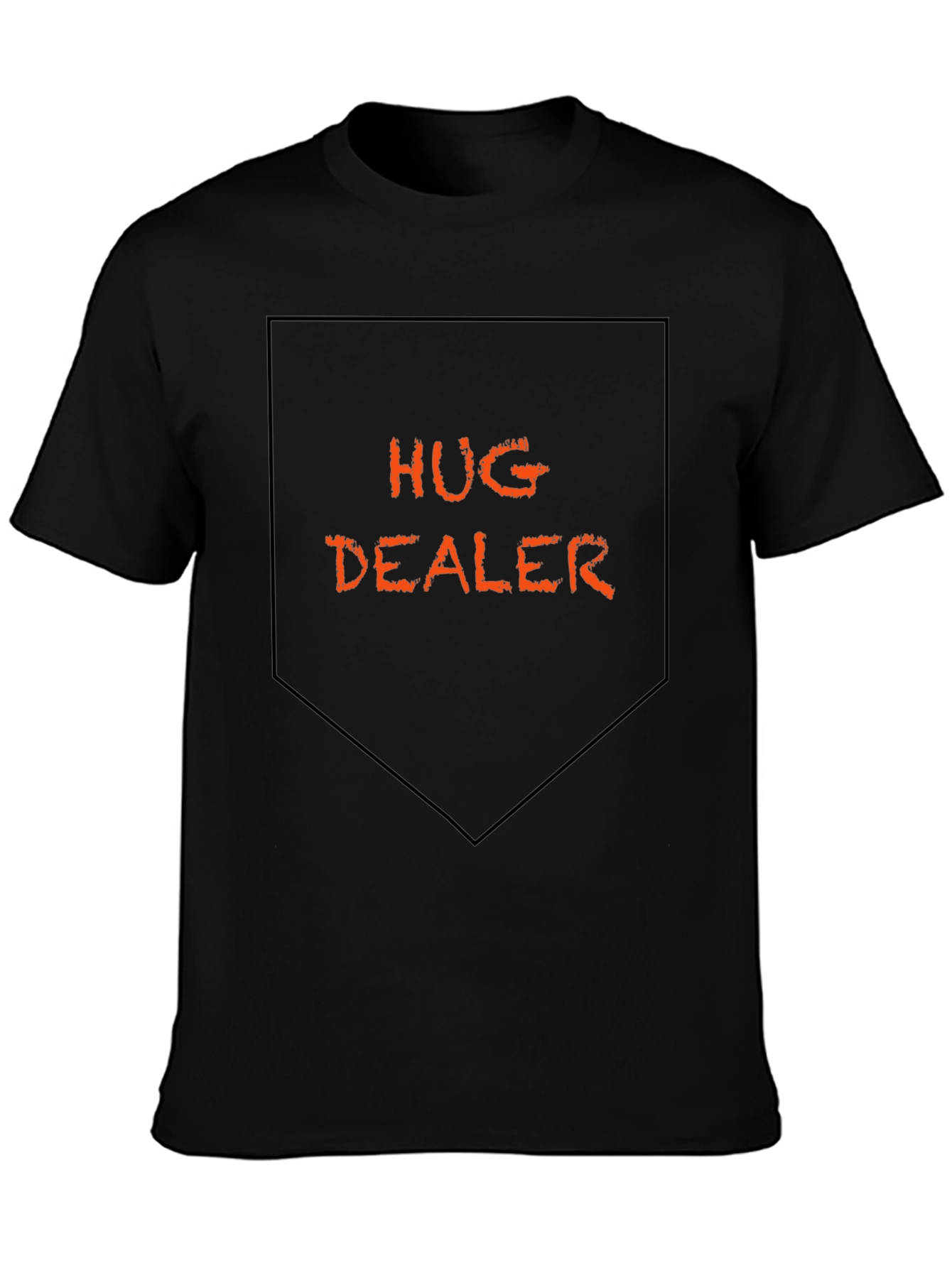 Hug Dealer Graphic Tee - Black Short Sleeve