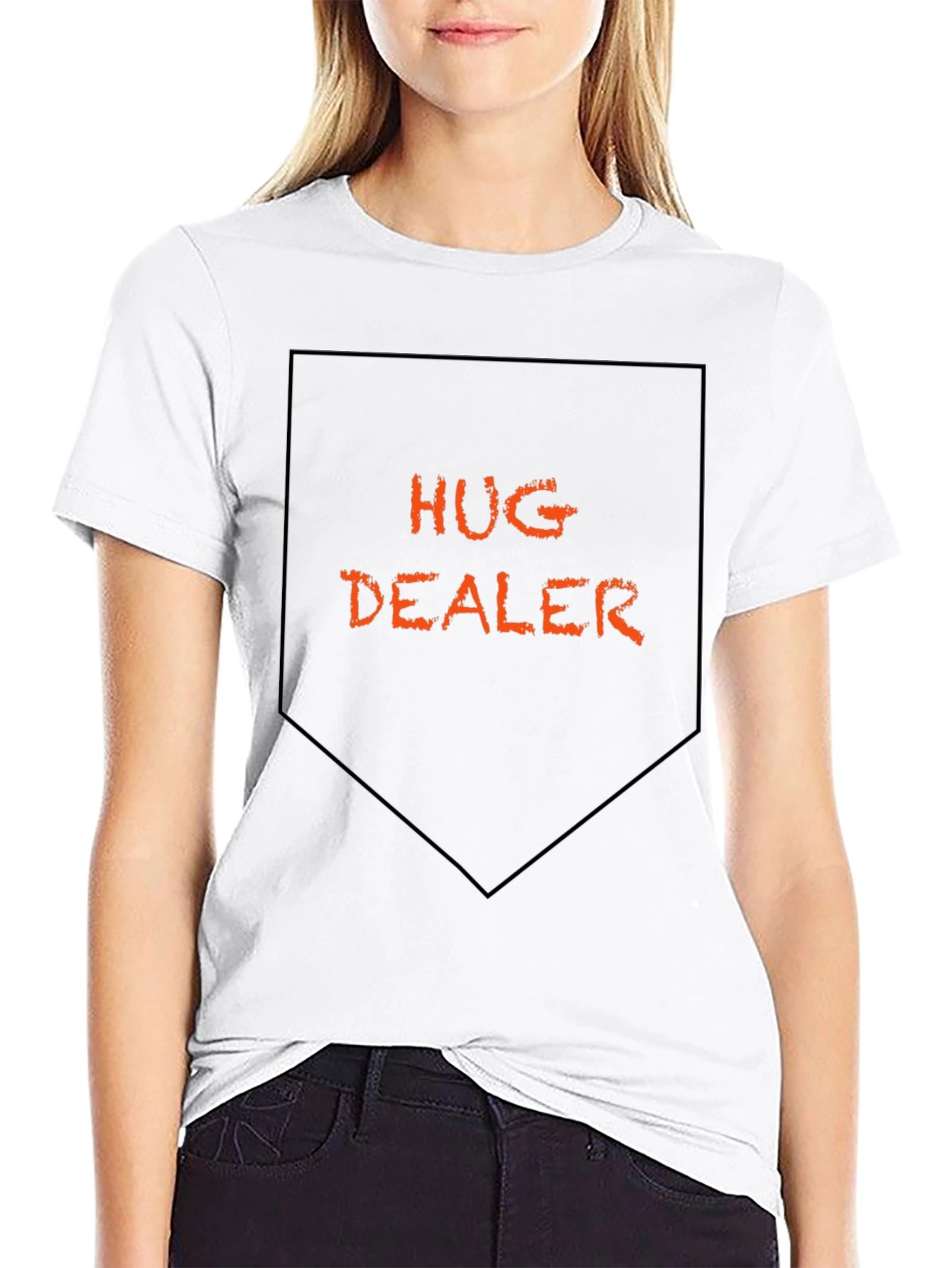Hug Dealer Graphic Tee - Black Short Sleeve