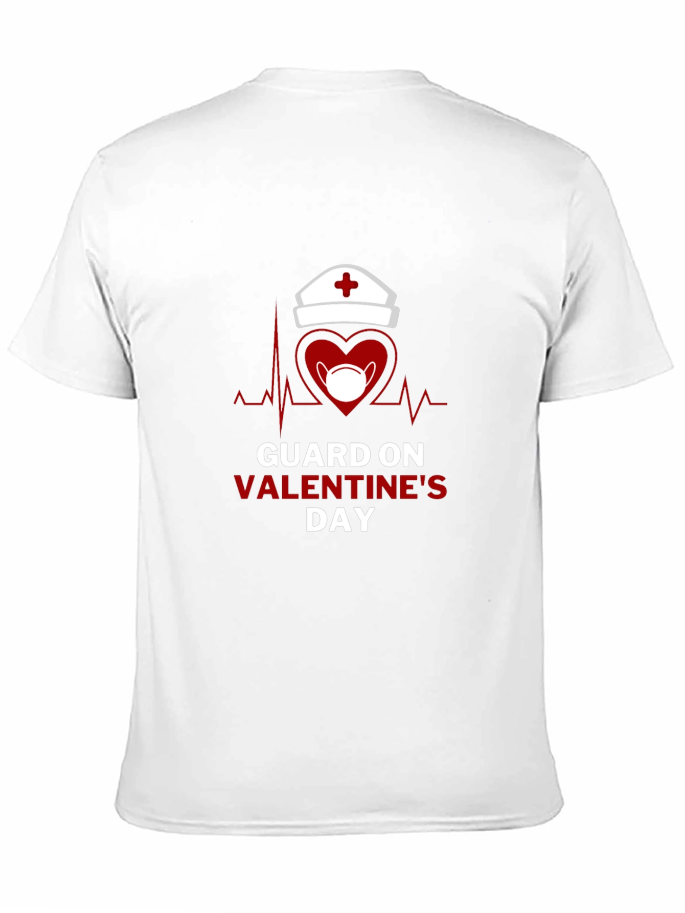 Guard on Valentines Day Black T-Shirt