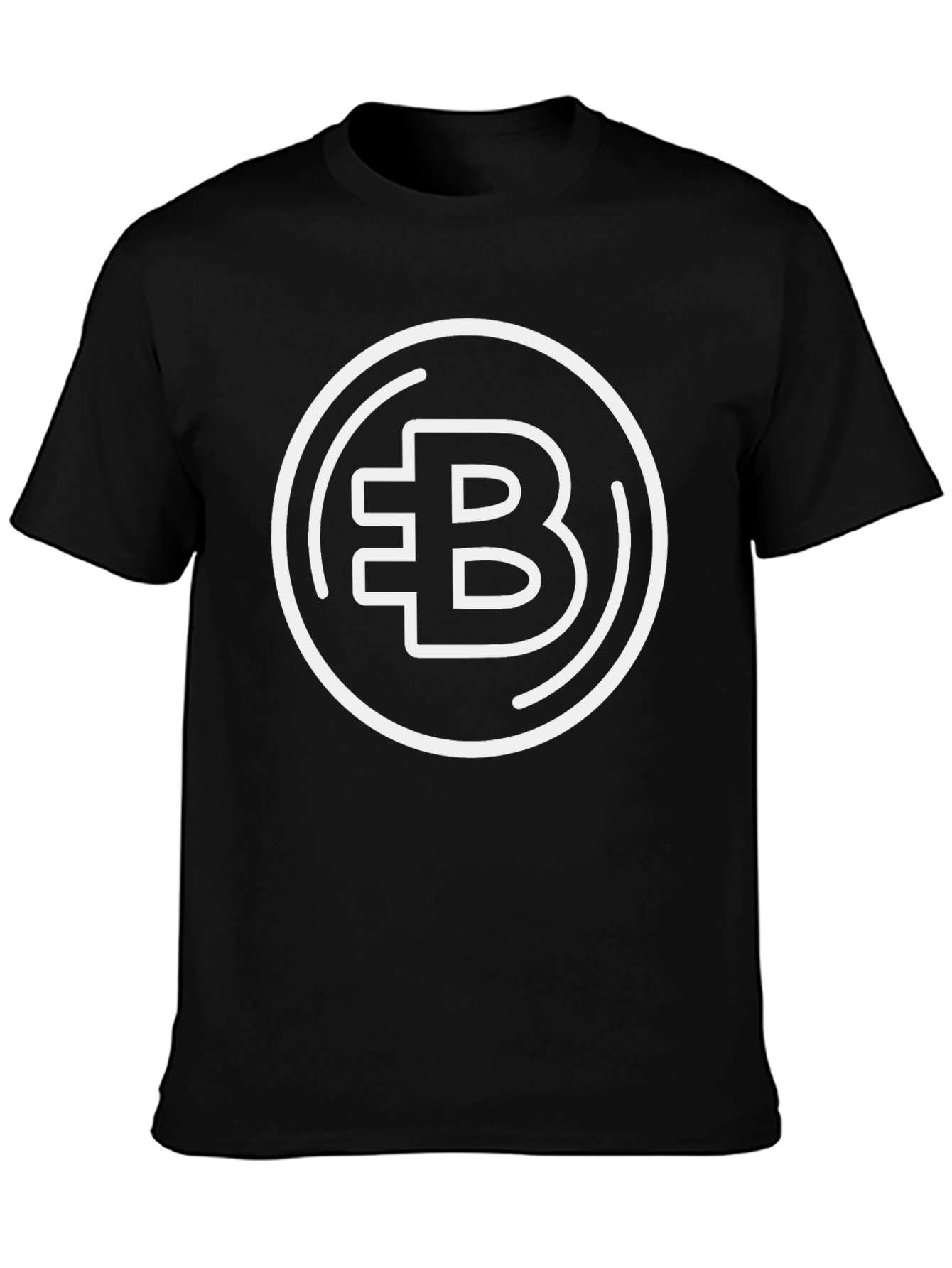 Bitcoin Symbol Graphic Tee - Black Crypto Shirt
