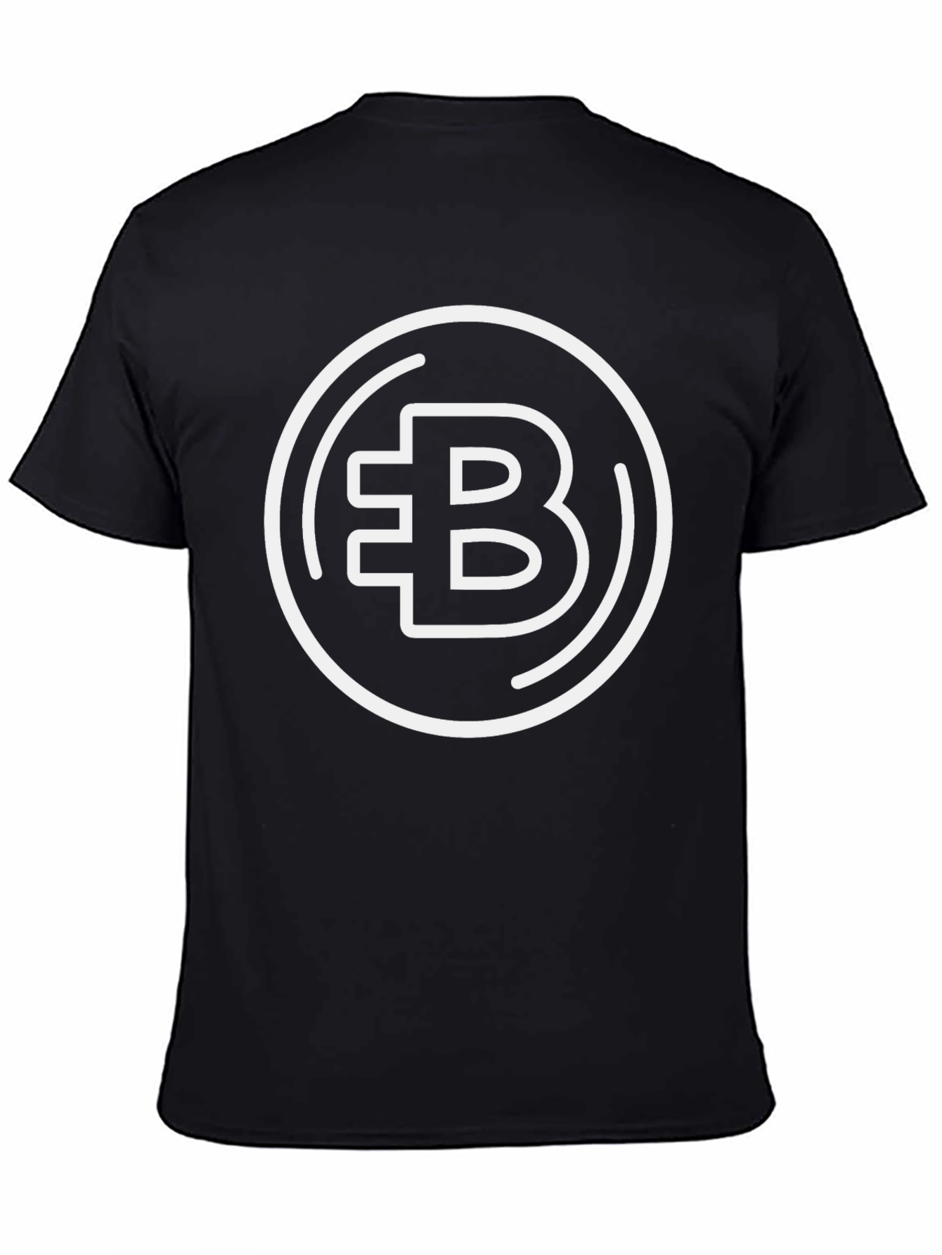 Bitcoin Symbol Graphic Tee - Black Crypto Shirt