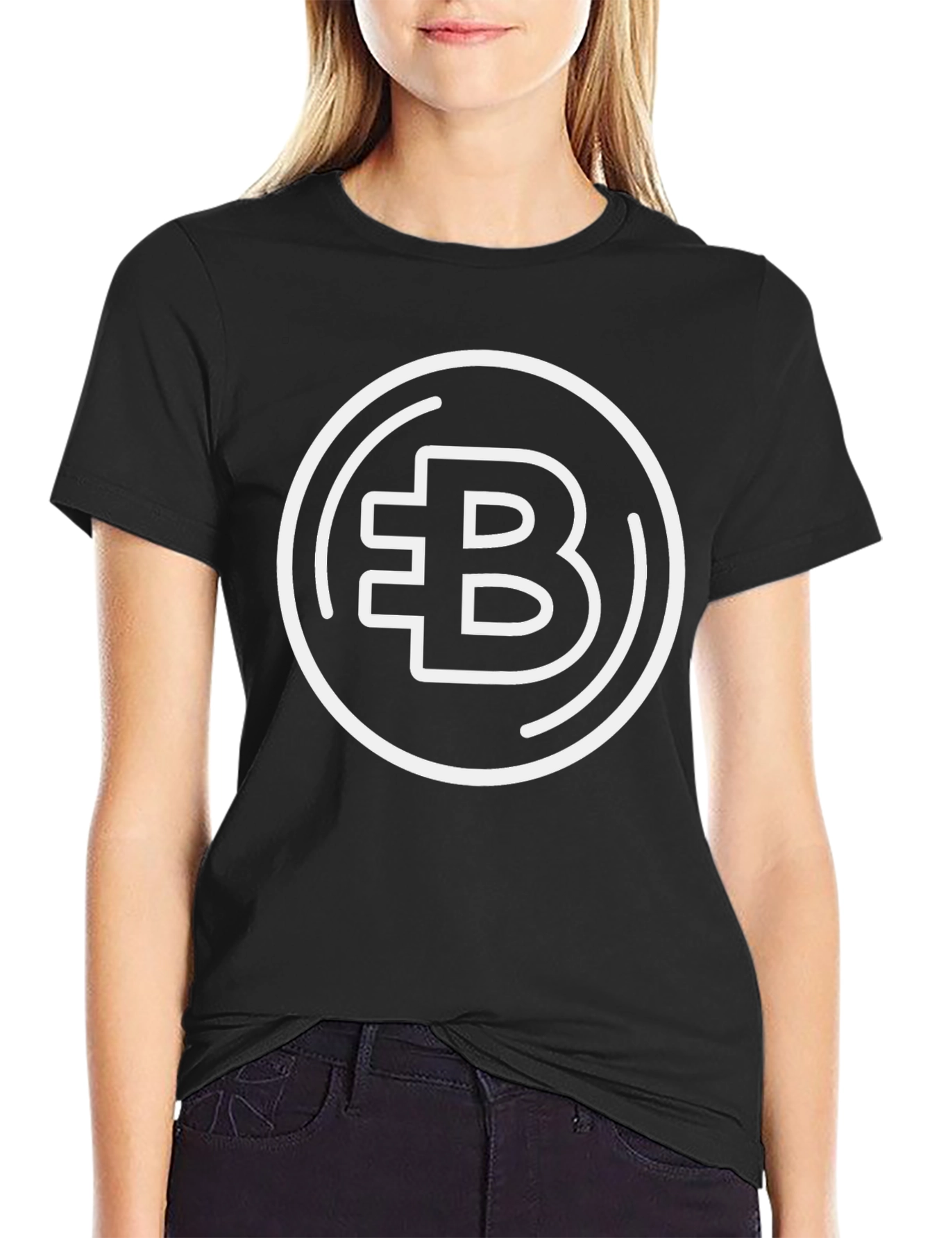 Bitcoin Symbol Graphic Tee - Black Crypto Shirt