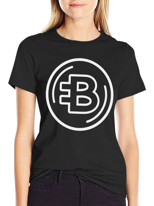 Bitcoin Symbol Graphic Tee - Black Crypto Shirt