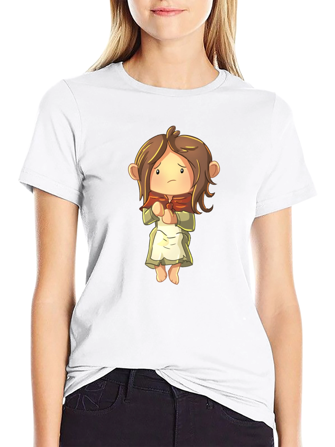 Anime Character Black T-Shirt