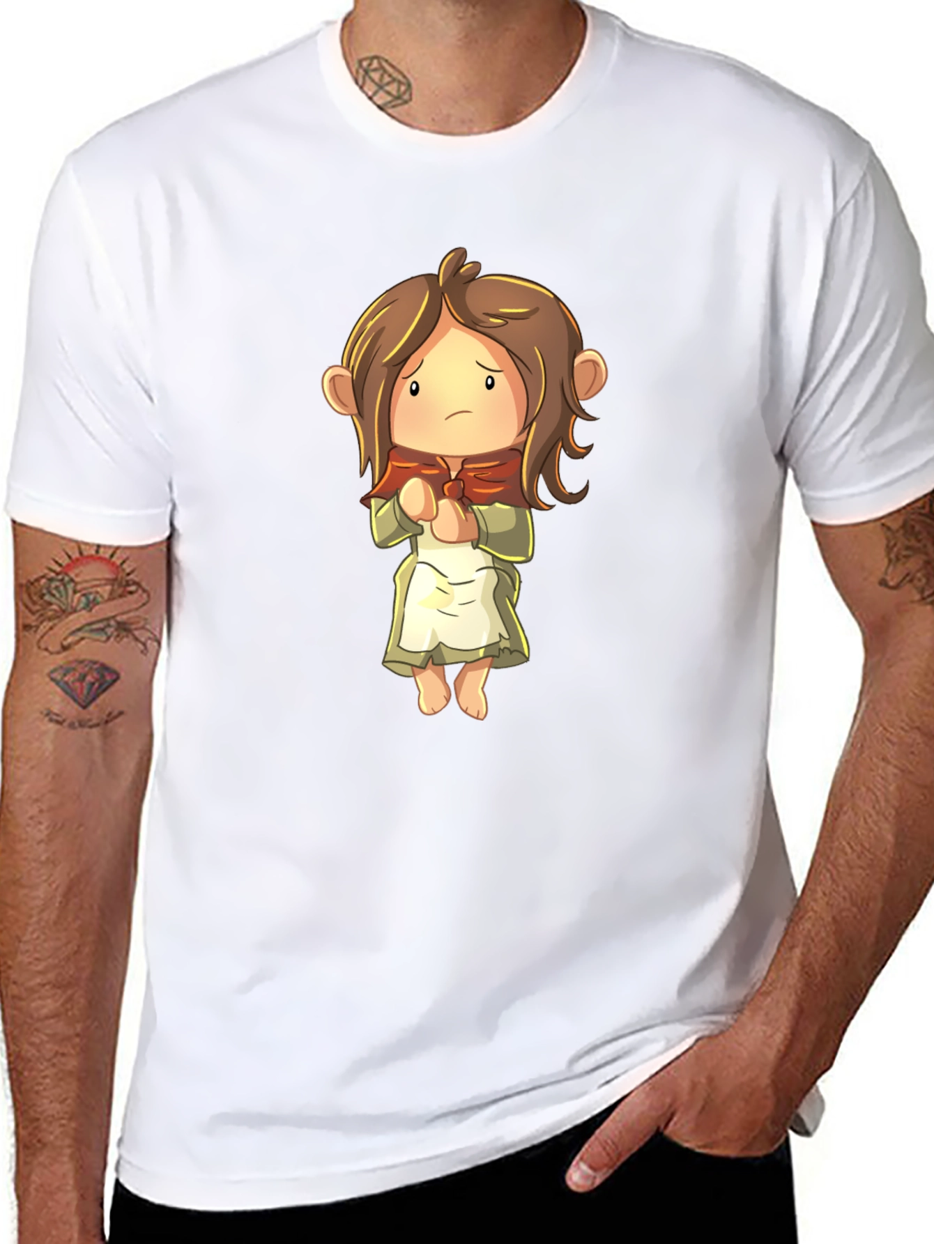 Anime Character Black T-Shirt