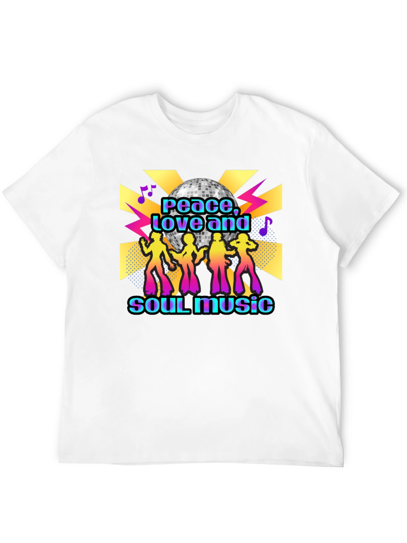 Peace Love Soul Music Disco T-Shirt