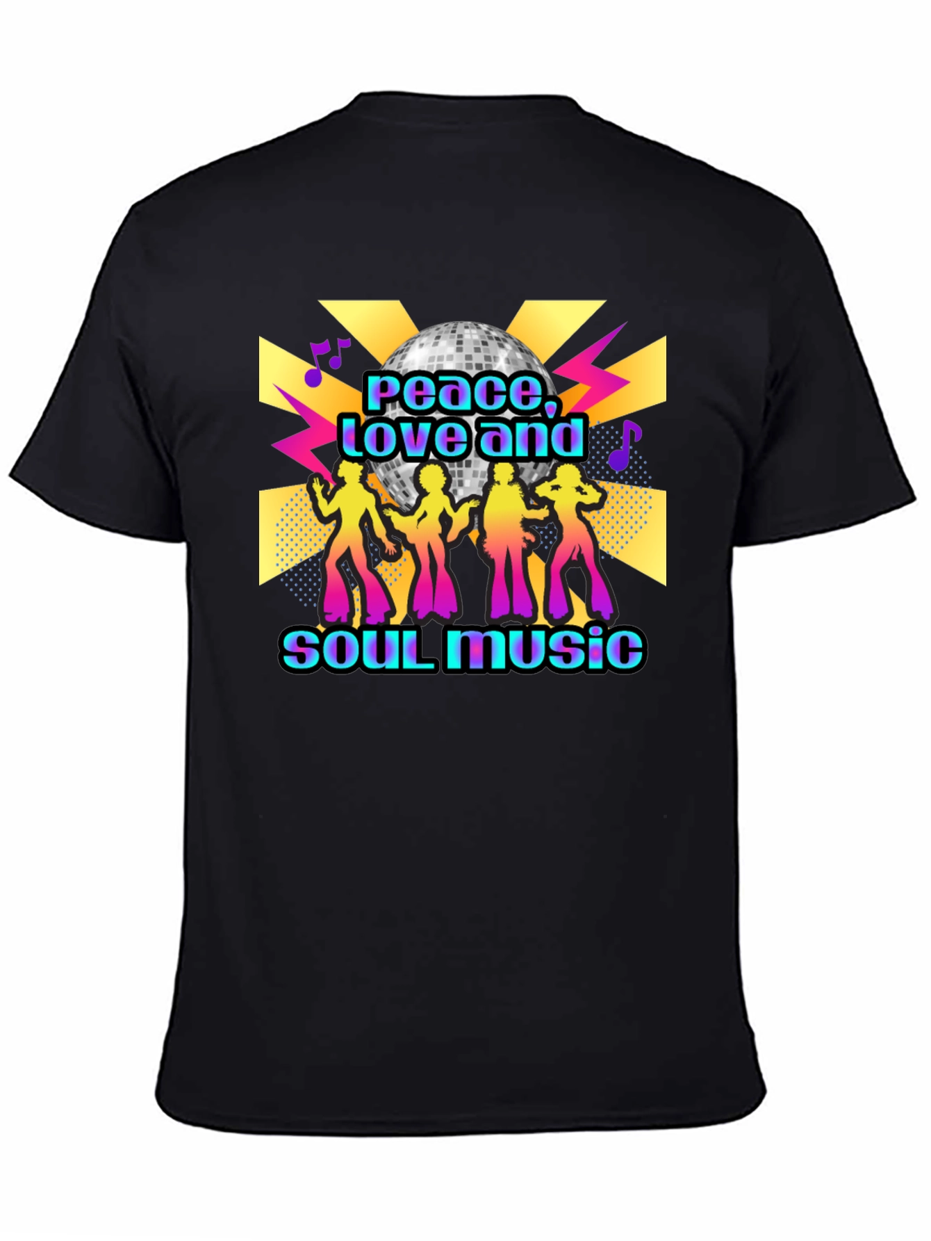 Peace Love Soul Music Disco T-Shirt