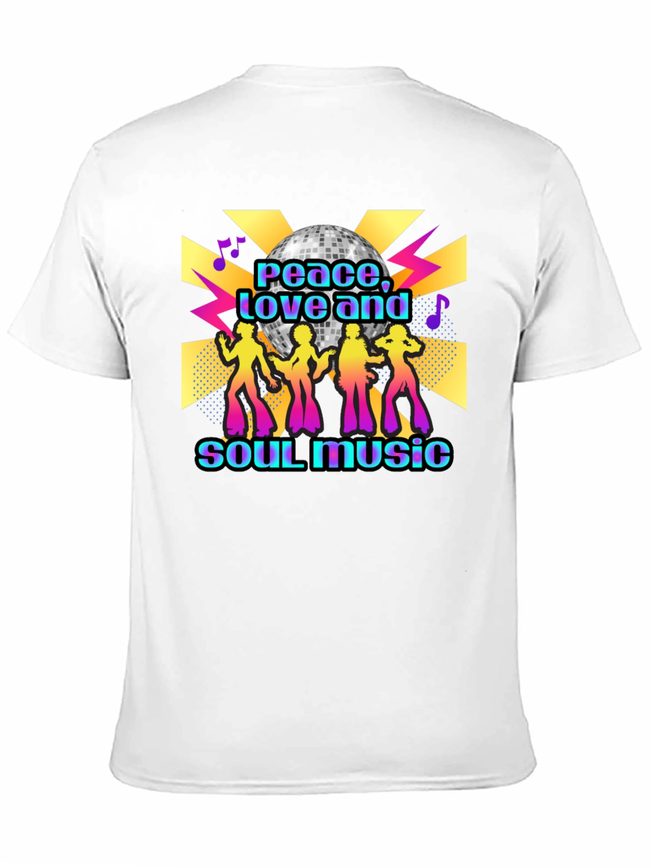 Peace Love Soul Music Disco T-Shirt