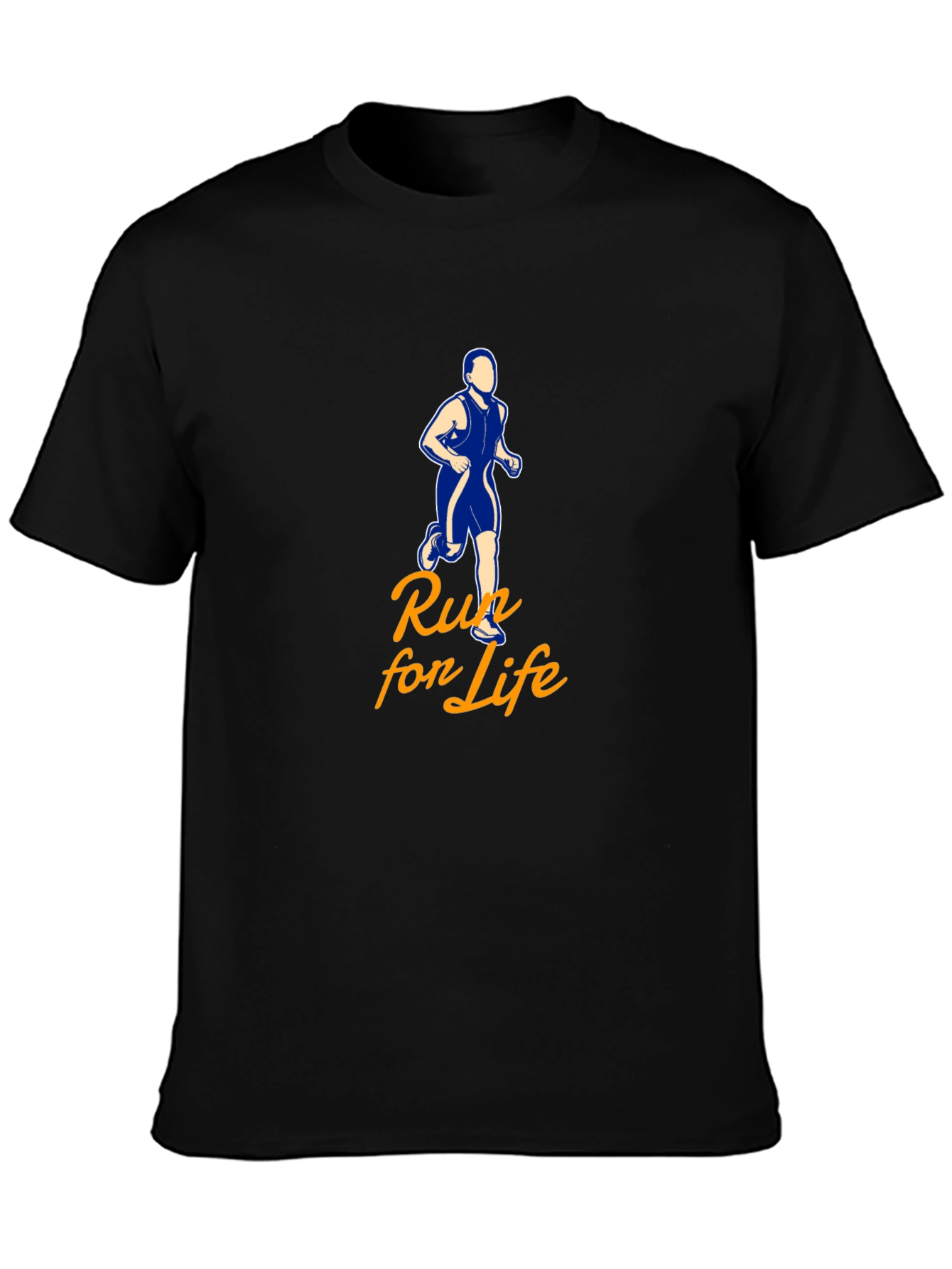 Run for Life Graphic Tee - Black