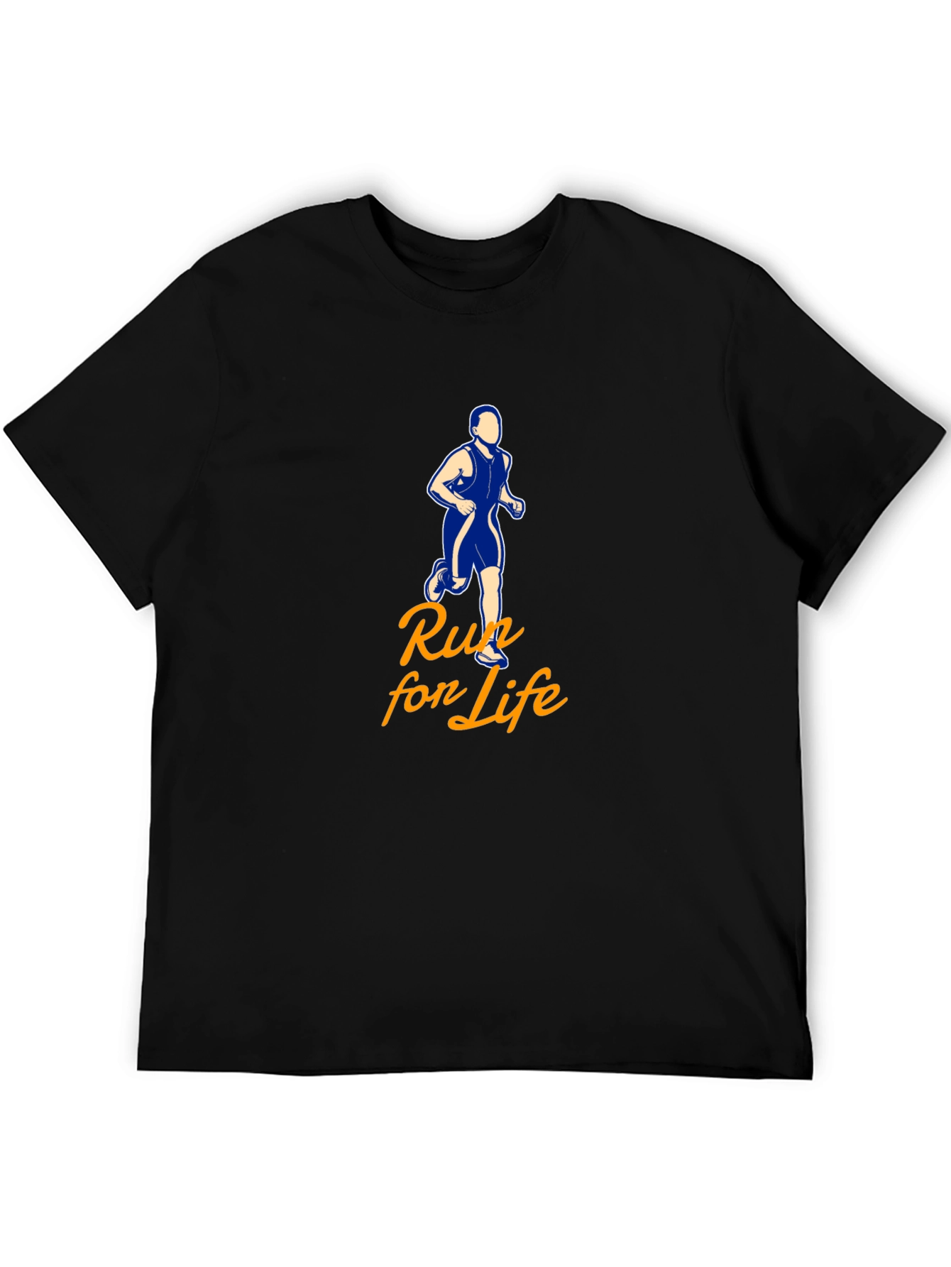 Run for Life Graphic Tee - Black