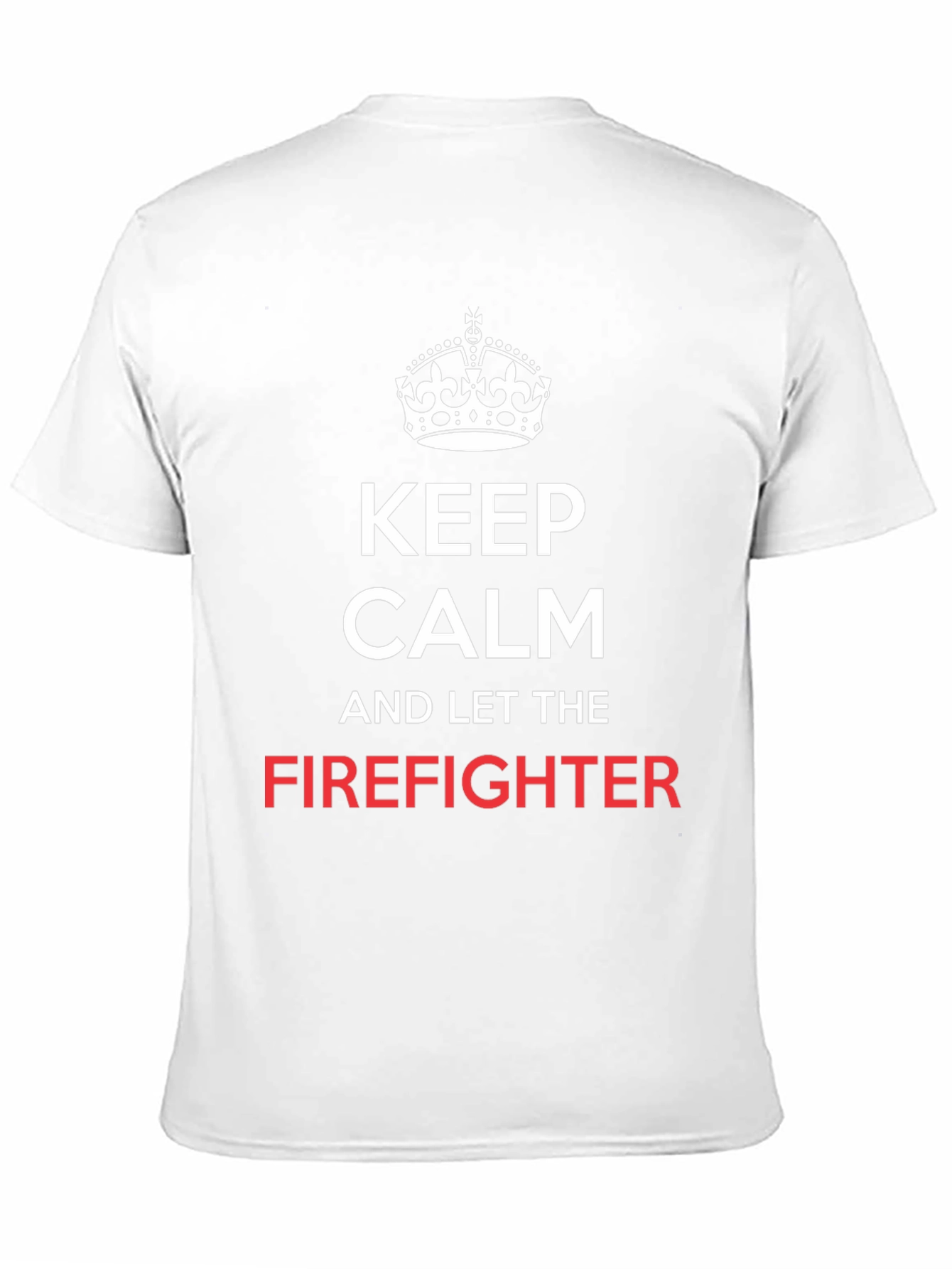 Keep Calm Firefighter Tee - Black Cotton T-Shirt