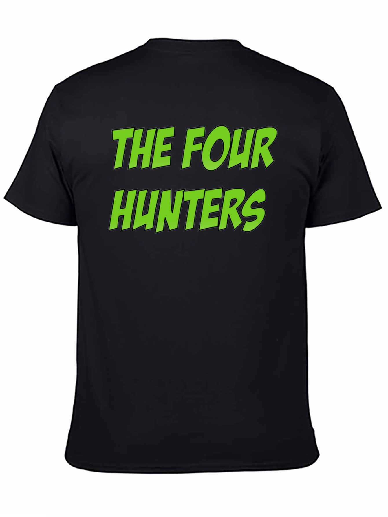 The Four Hunters Graphic Tee - Black Cotton T-Shirt