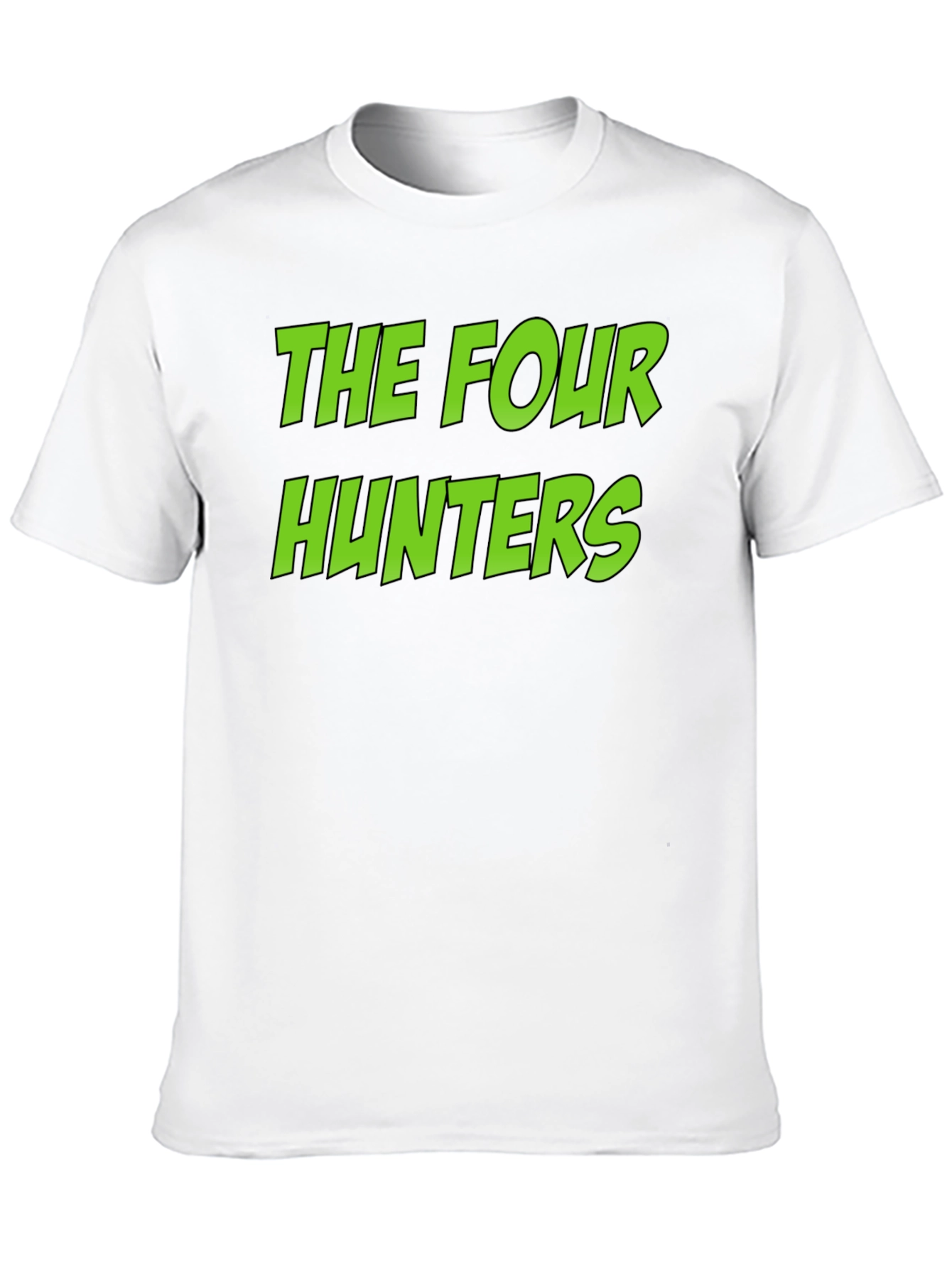 The Four Hunters Graphic Tee - Black Cotton T-Shirt