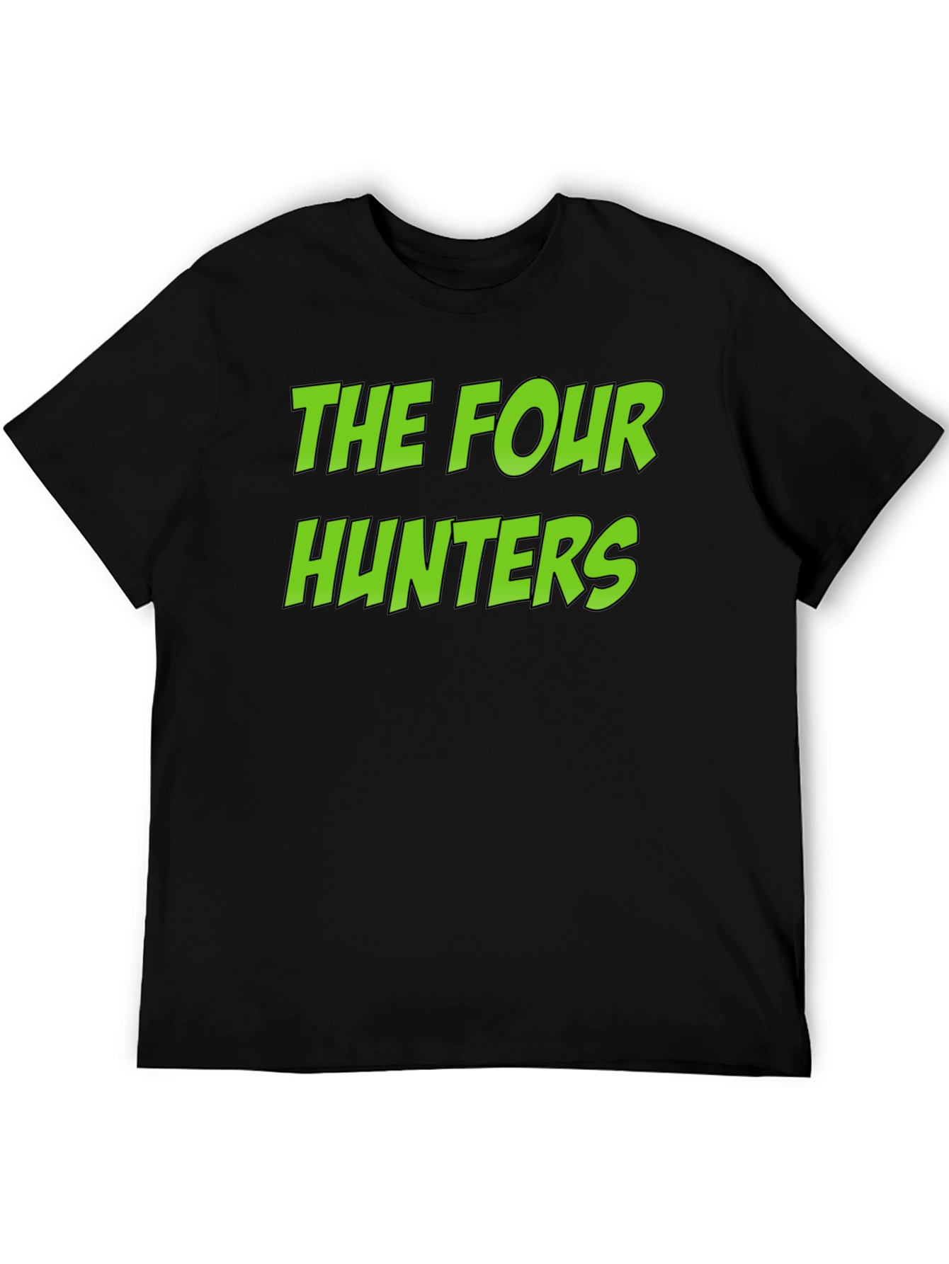 The Four Hunters Graphic Tee - Black Cotton T-Shirt