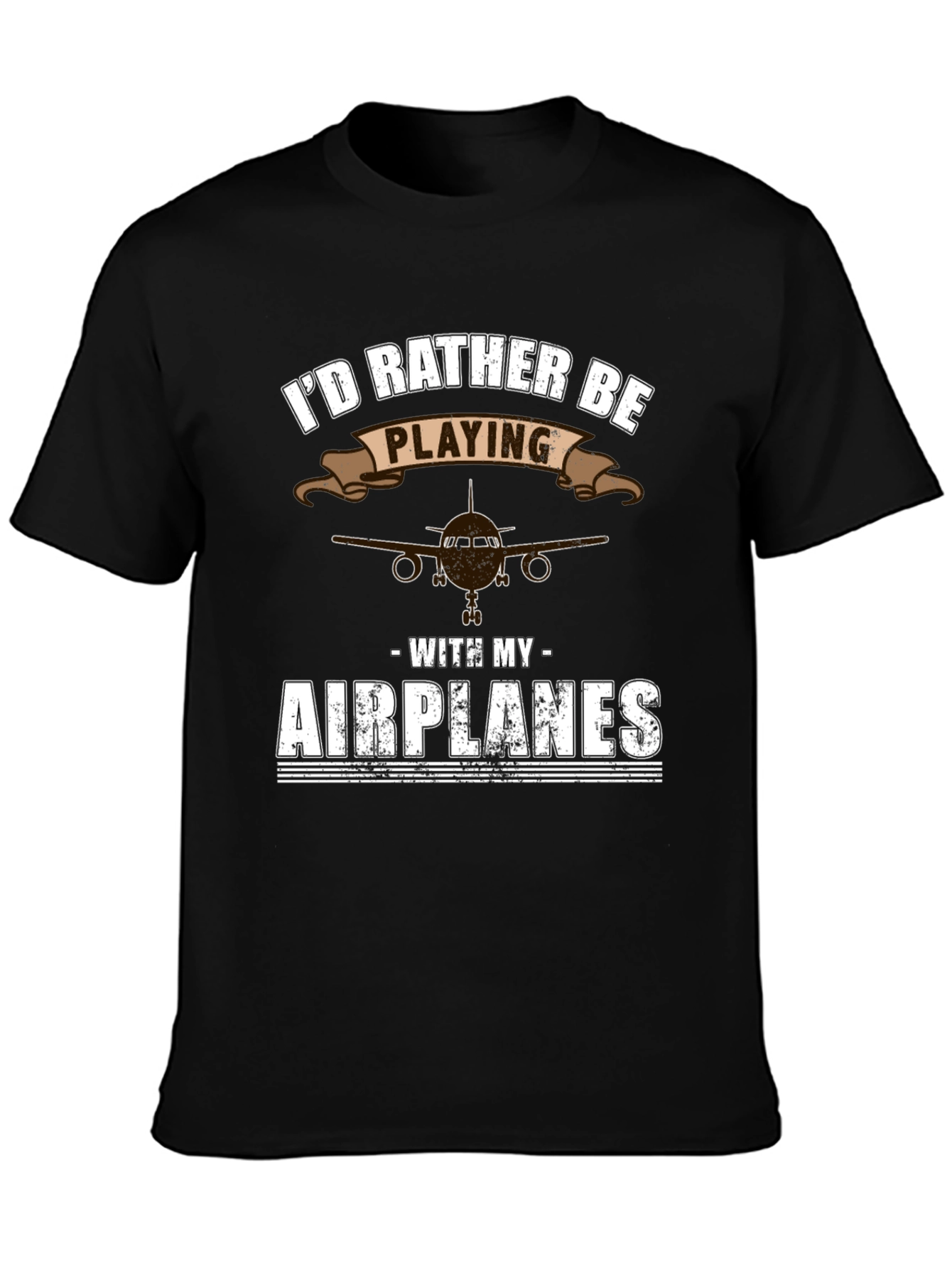 Id Rather Be Playing With My Airplanes T-Shirt
