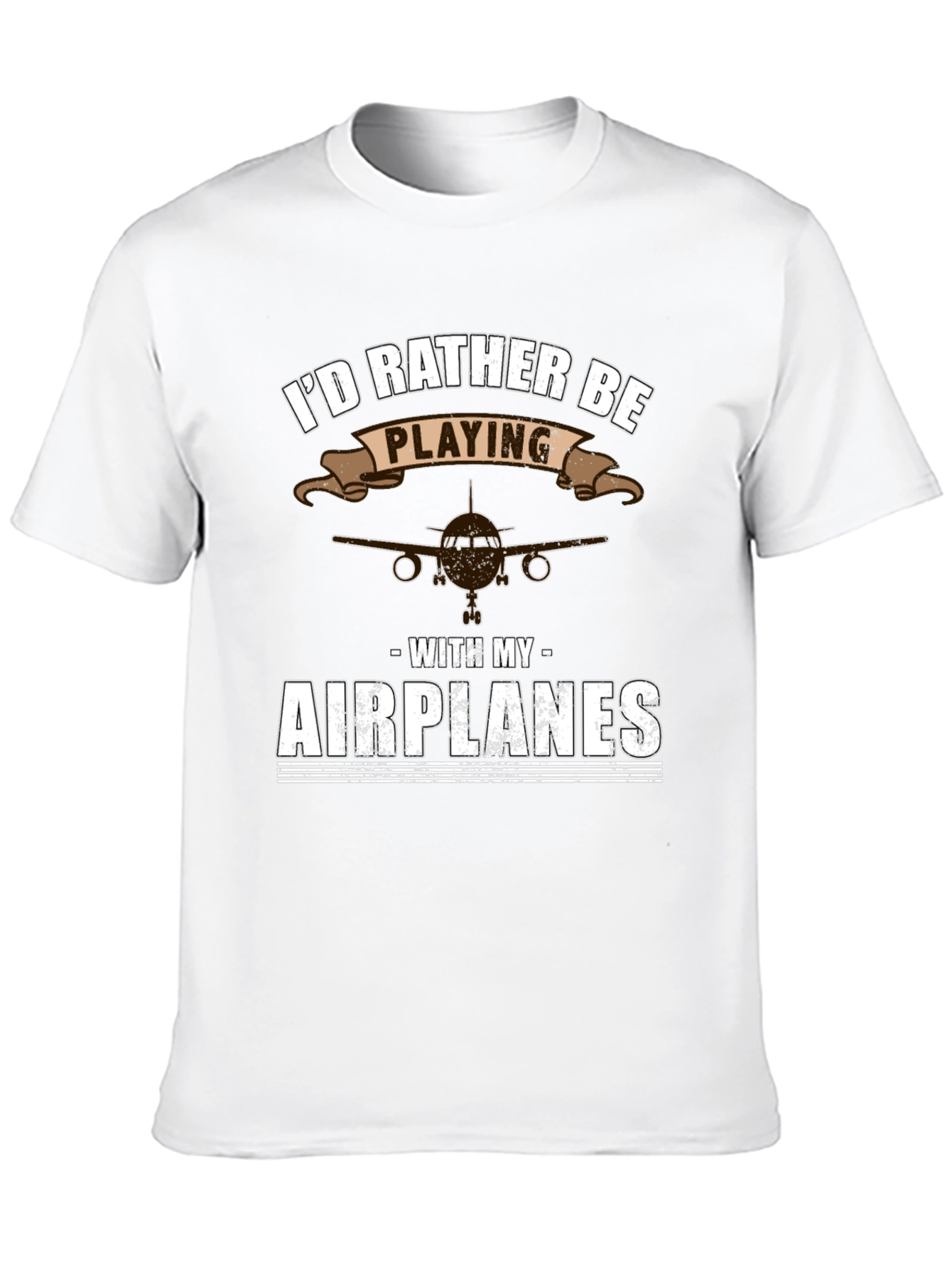 Id Rather Be Playing With My Airplanes T-Shirt