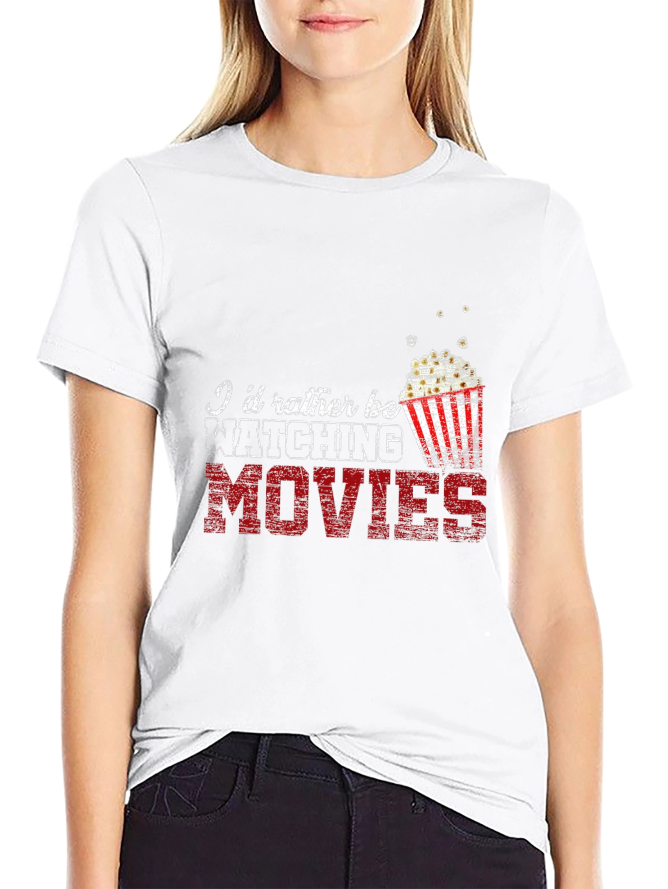 Movie Lover T-Shirt - Id Rather Be Watching Movies