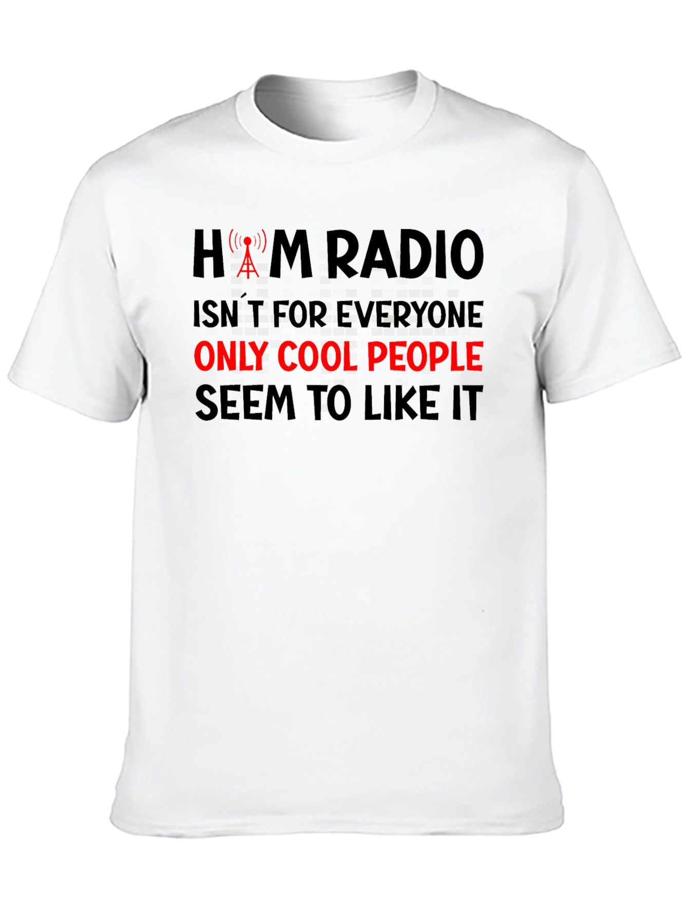 Ham Radio Cool People Black T-Shirt