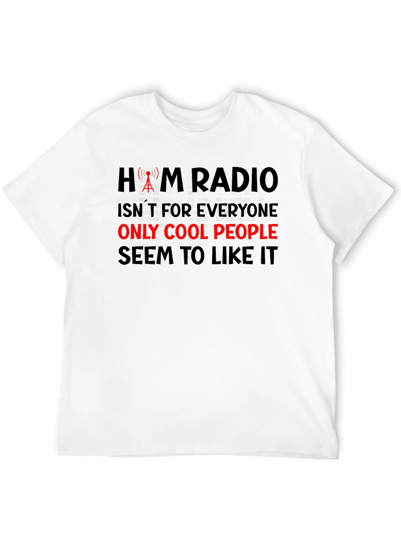 Ham Radio Cool People Black T-Shirt
