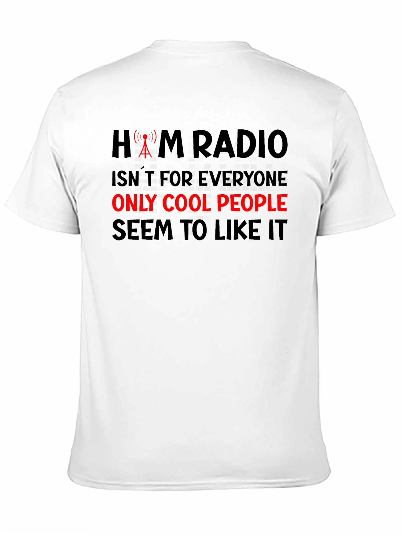Ham Radio Cool People Black T-Shirt