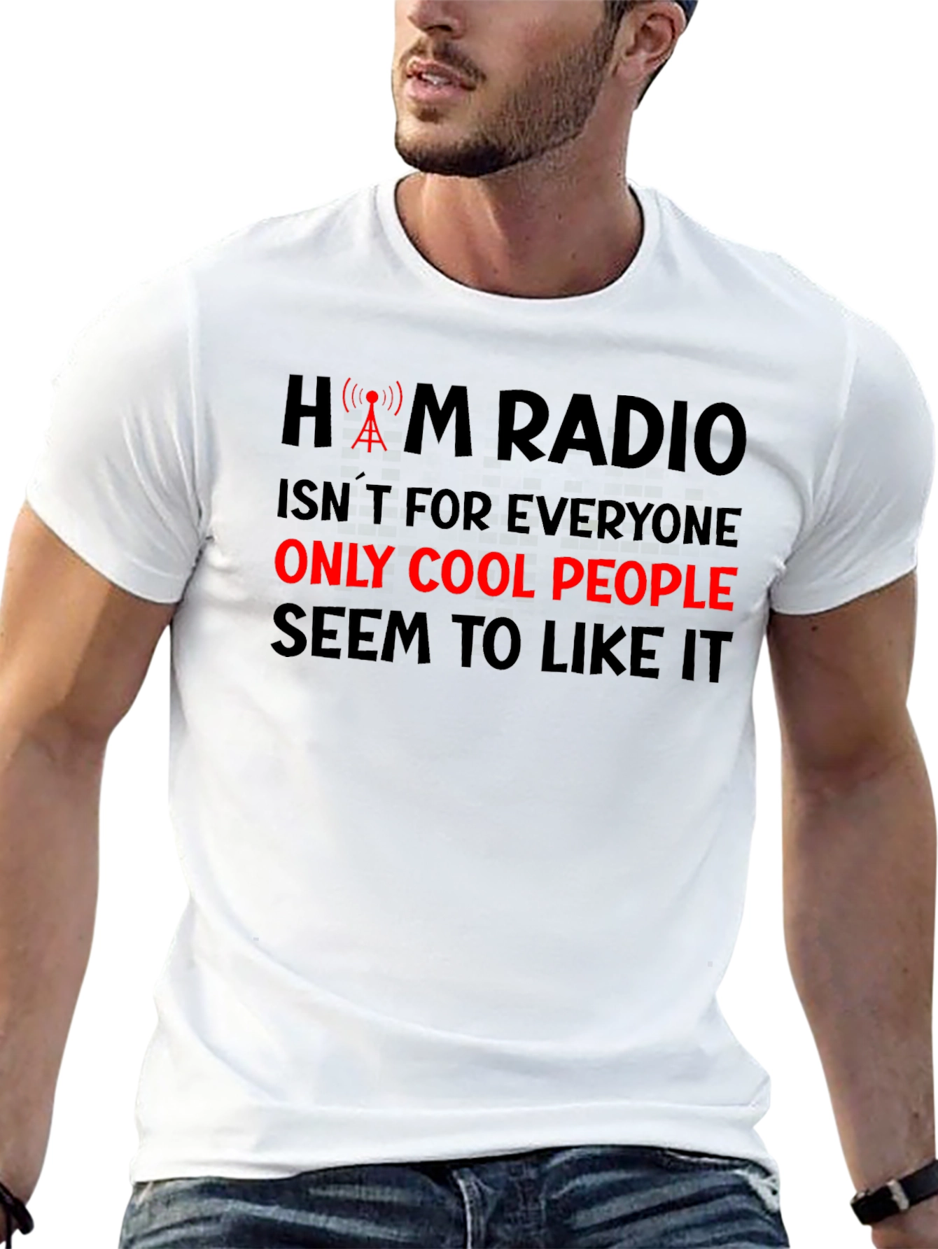 Ham Radio Cool People Black T-Shirt