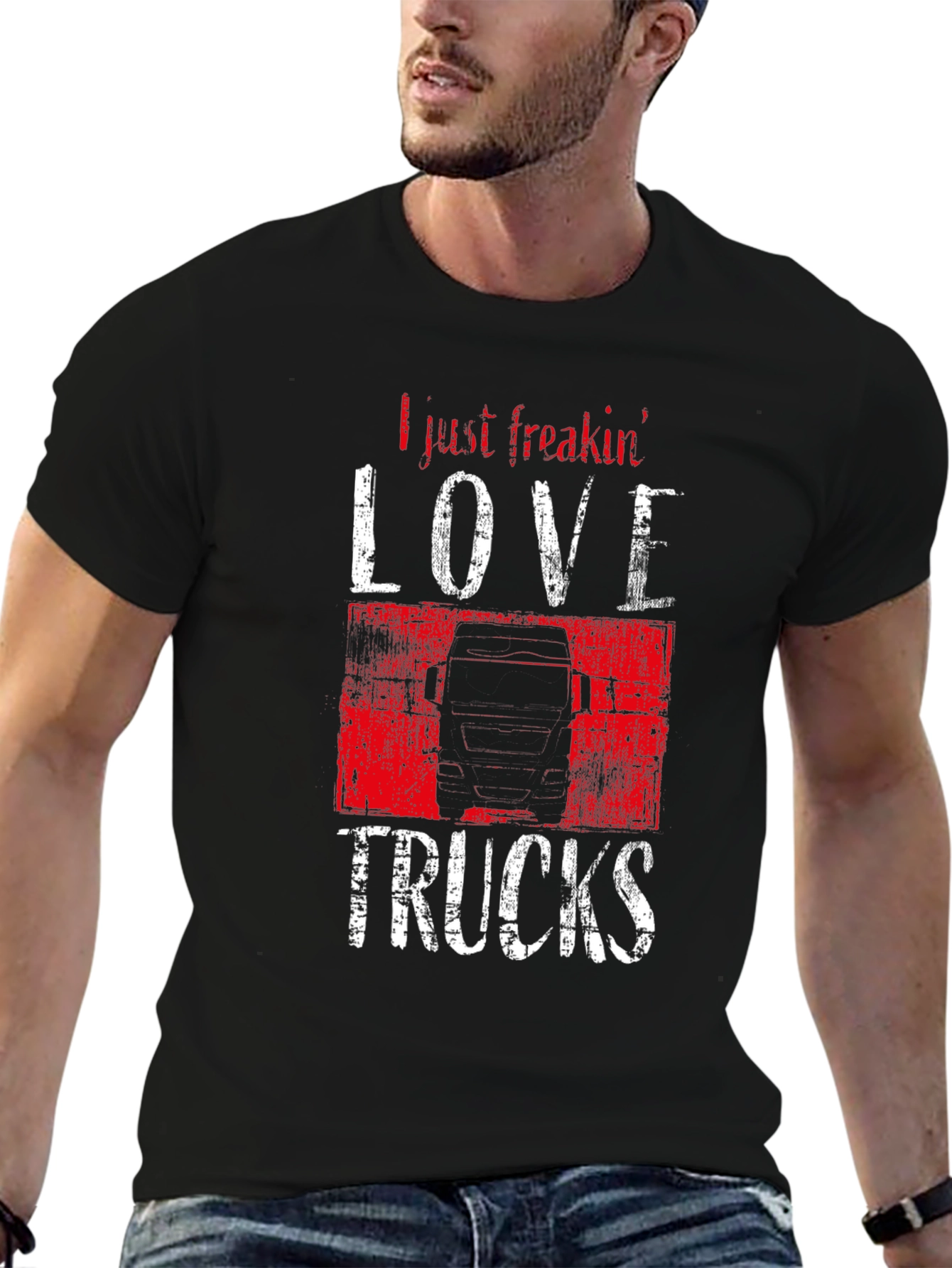 I Love Trucks Graphic T-Shirt