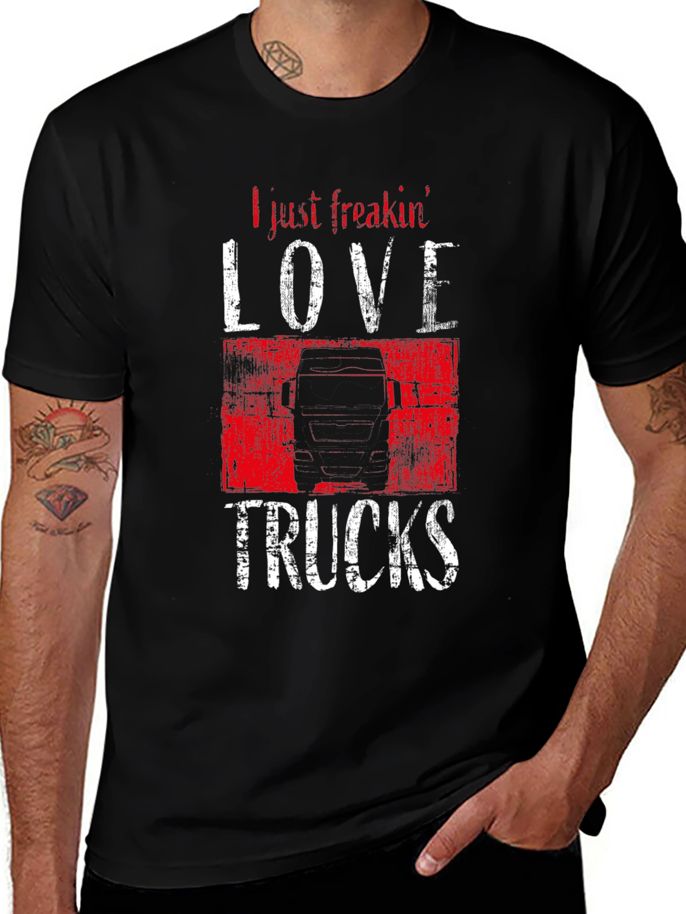 I Love Trucks Graphic T-Shirt