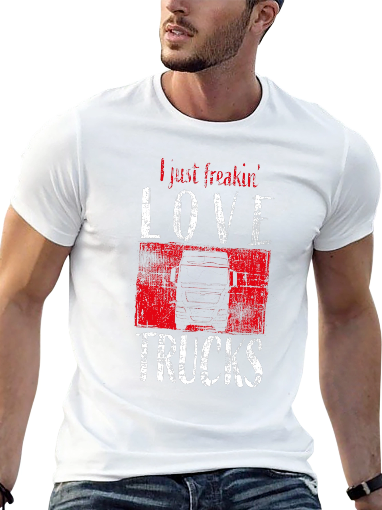 I Love Trucks Graphic T-Shirt