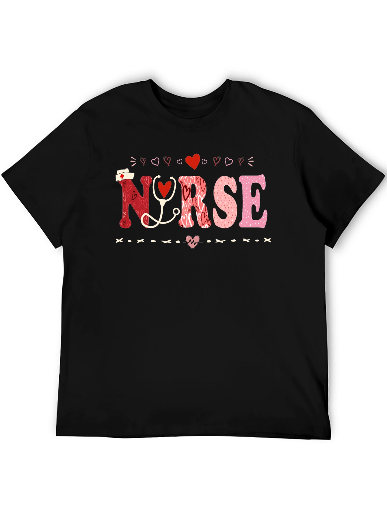 Nurse Valentines Day Heart T-Shirt