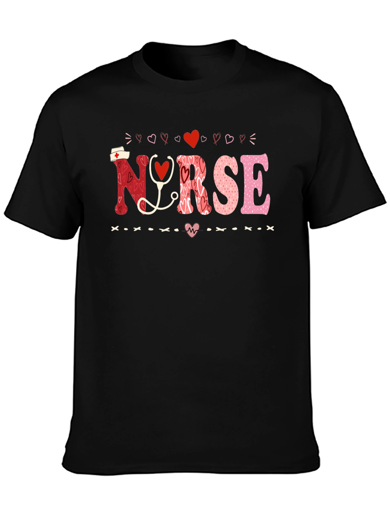 Nurse Valentines Day Heart T-Shirt