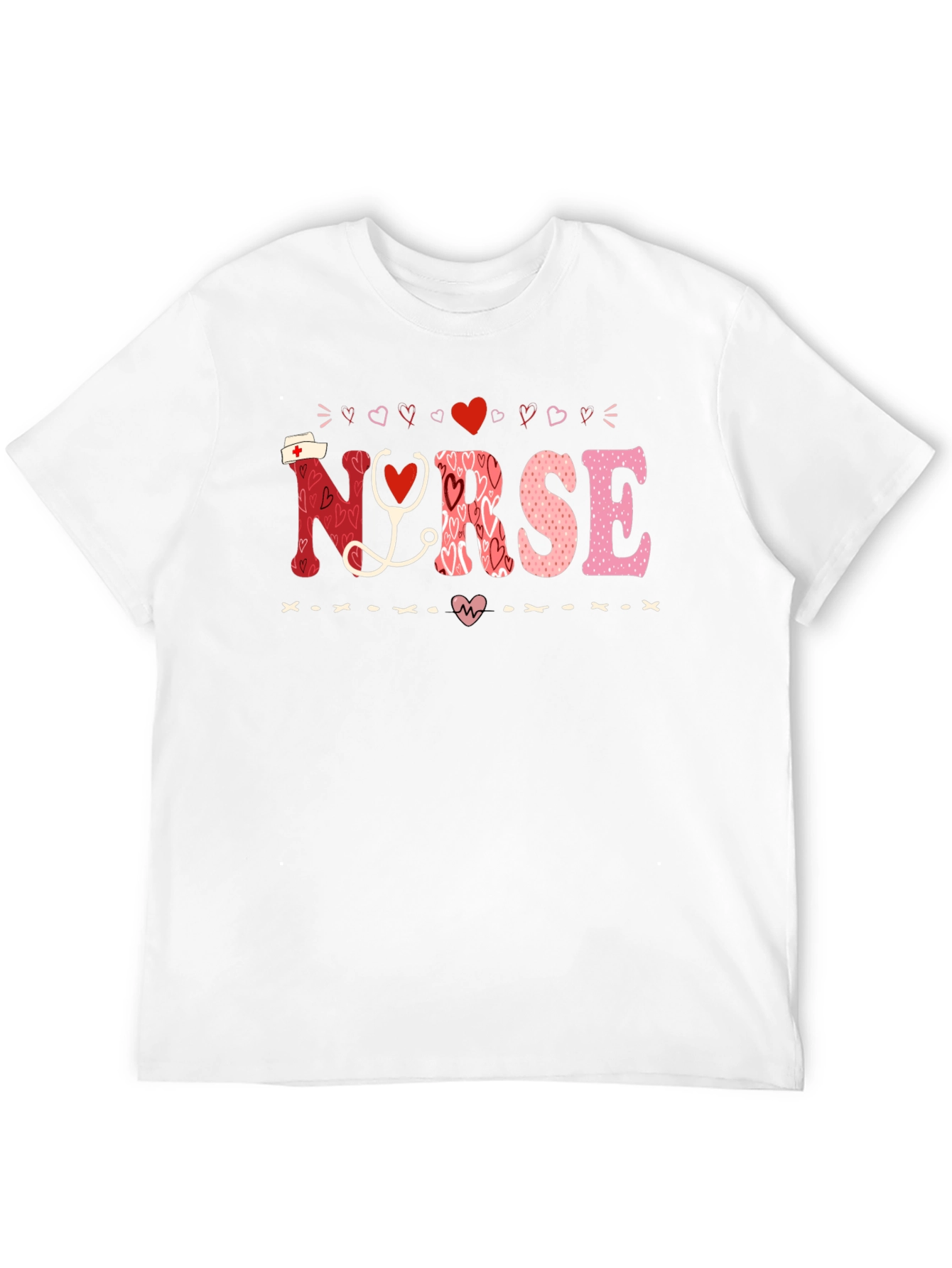 Nurse Valentines Day Heart T-Shirt