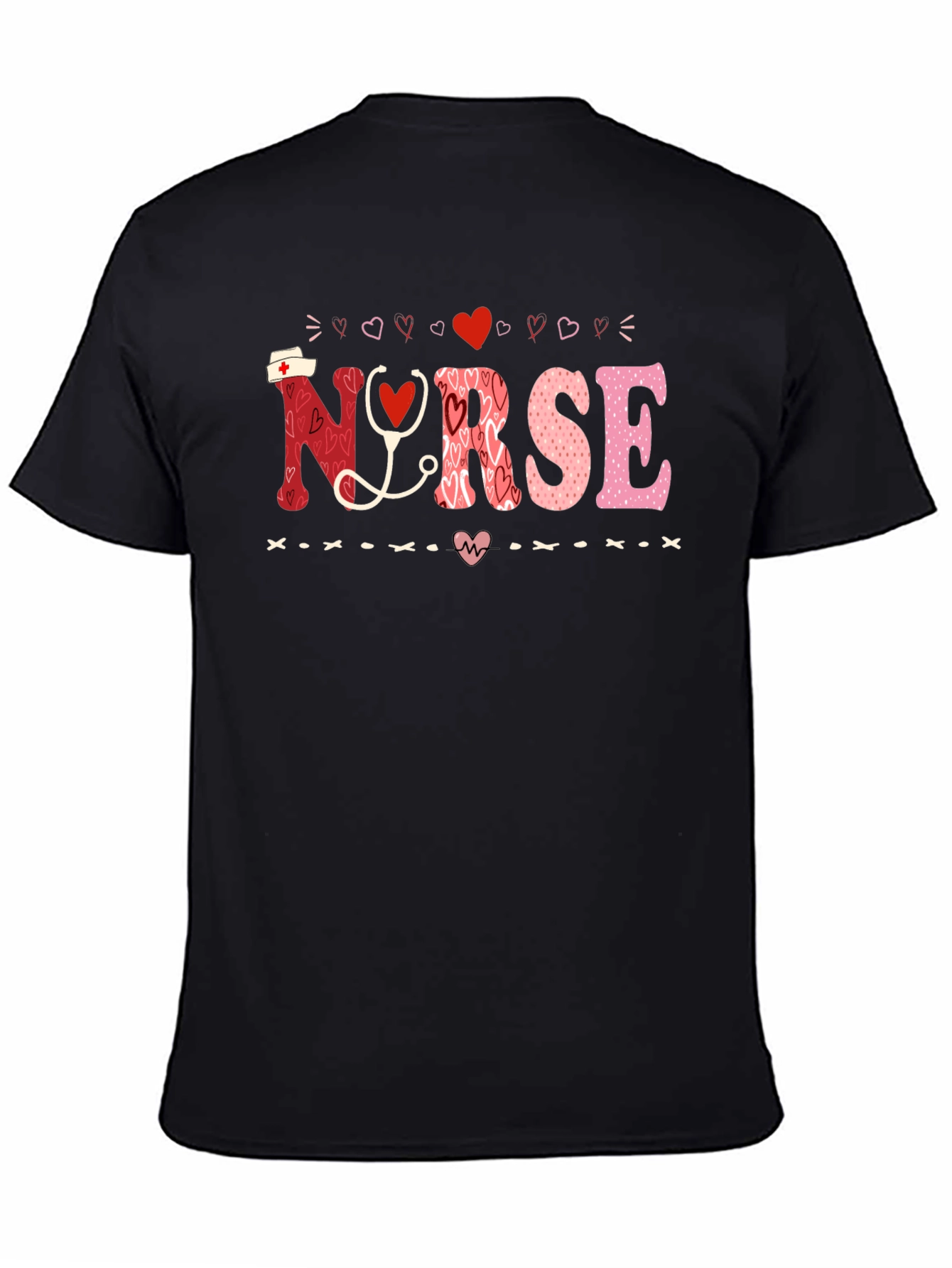 Nurse Valentines Day Heart T-Shirt