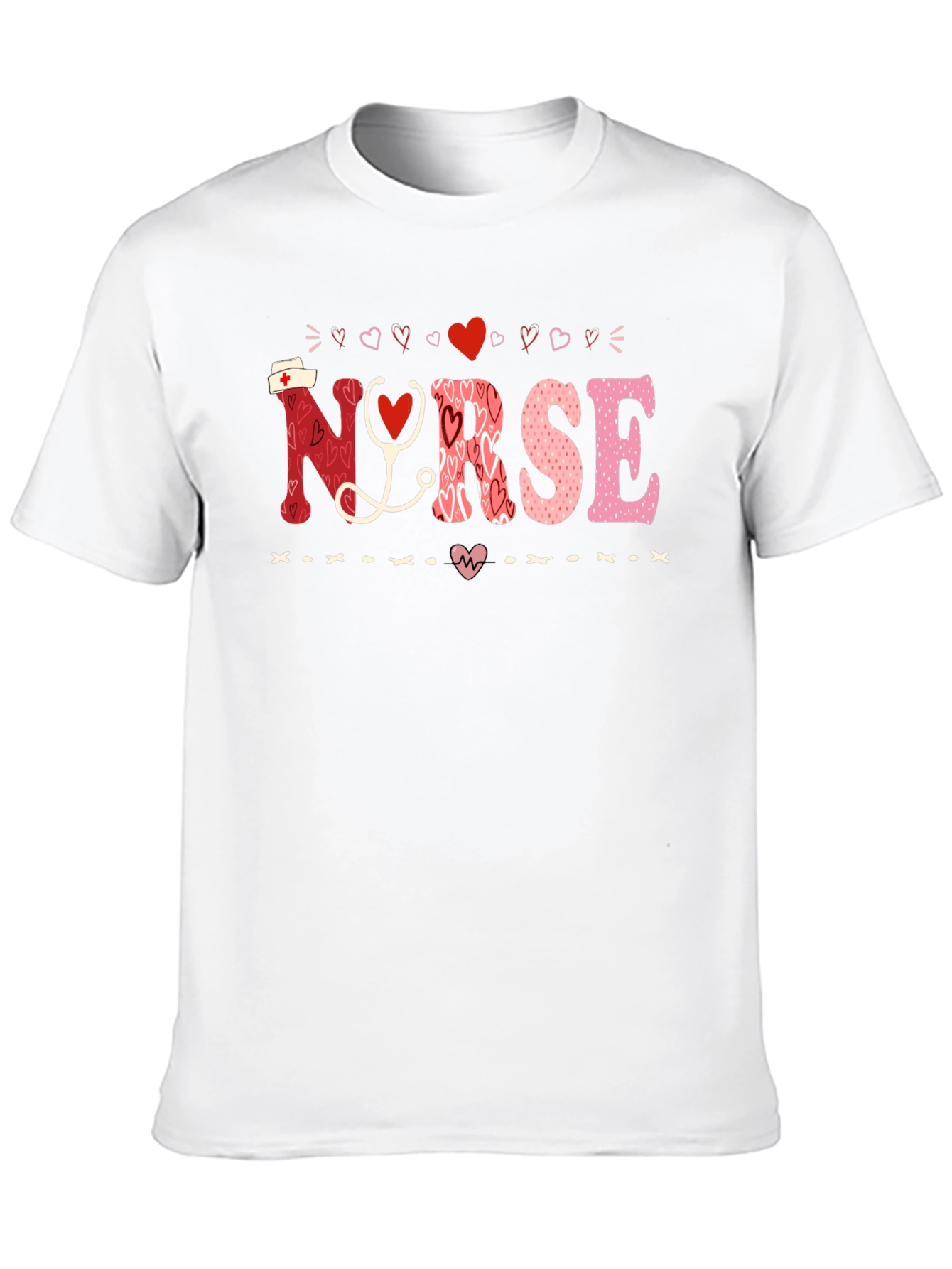 Nurse Valentines Day Heart T-Shirt