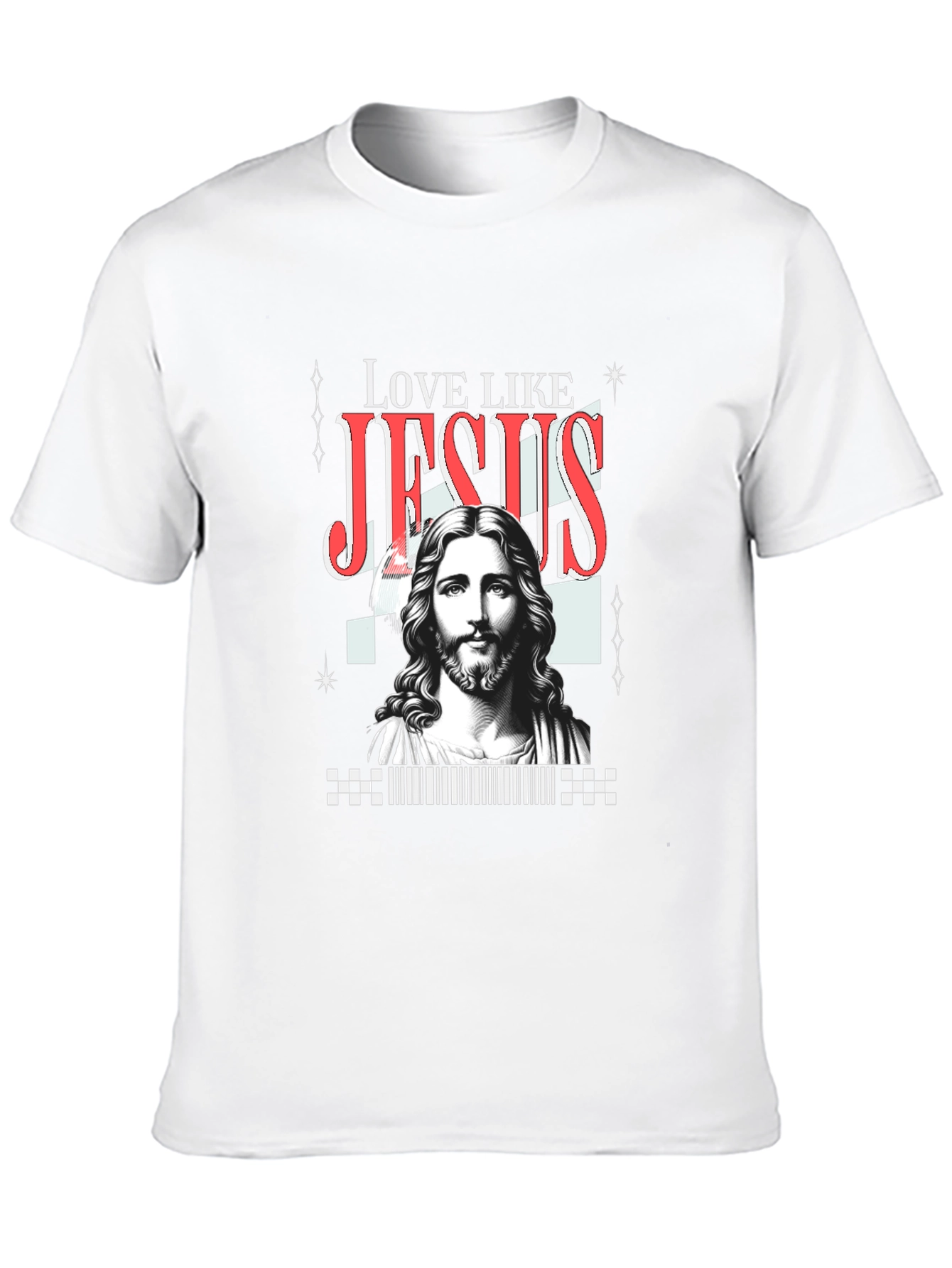Love Like Jesus Graphic Tee - Black Casual Shirt