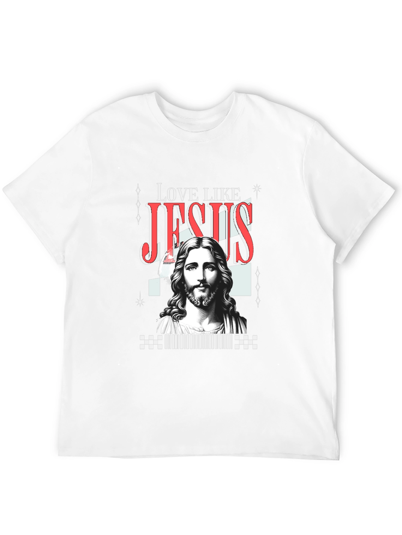 Love Like Jesus Graphic Tee - Black Casual Shirt
