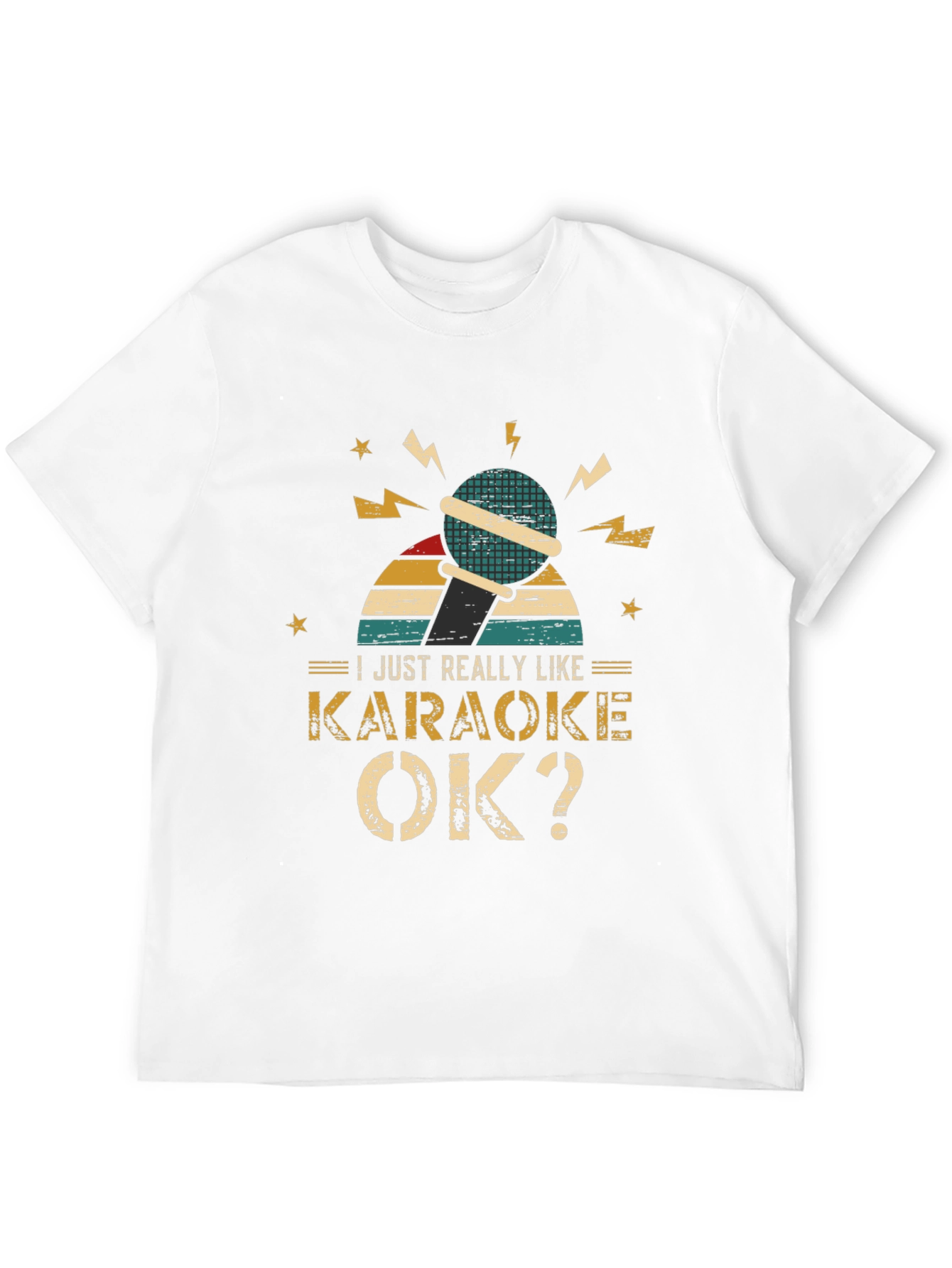 Karaoke Lover T-Shirt - Retro Microphone Design